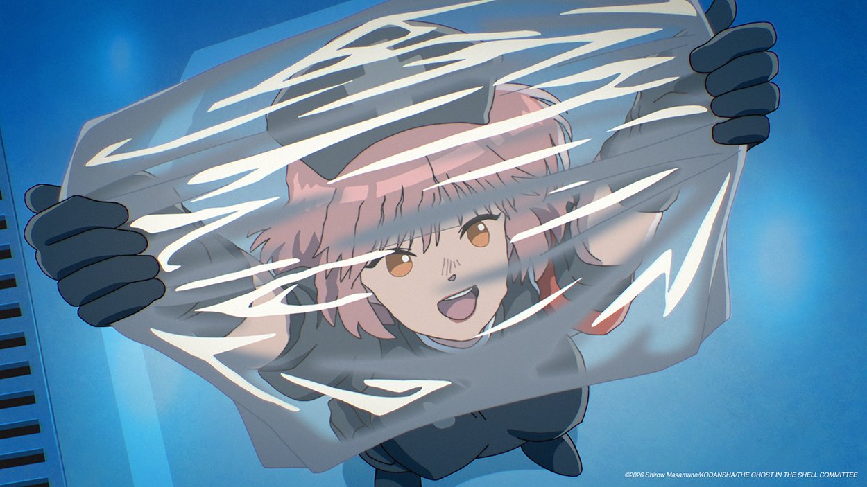Motoko et la nouvelle cyborg au restaurant