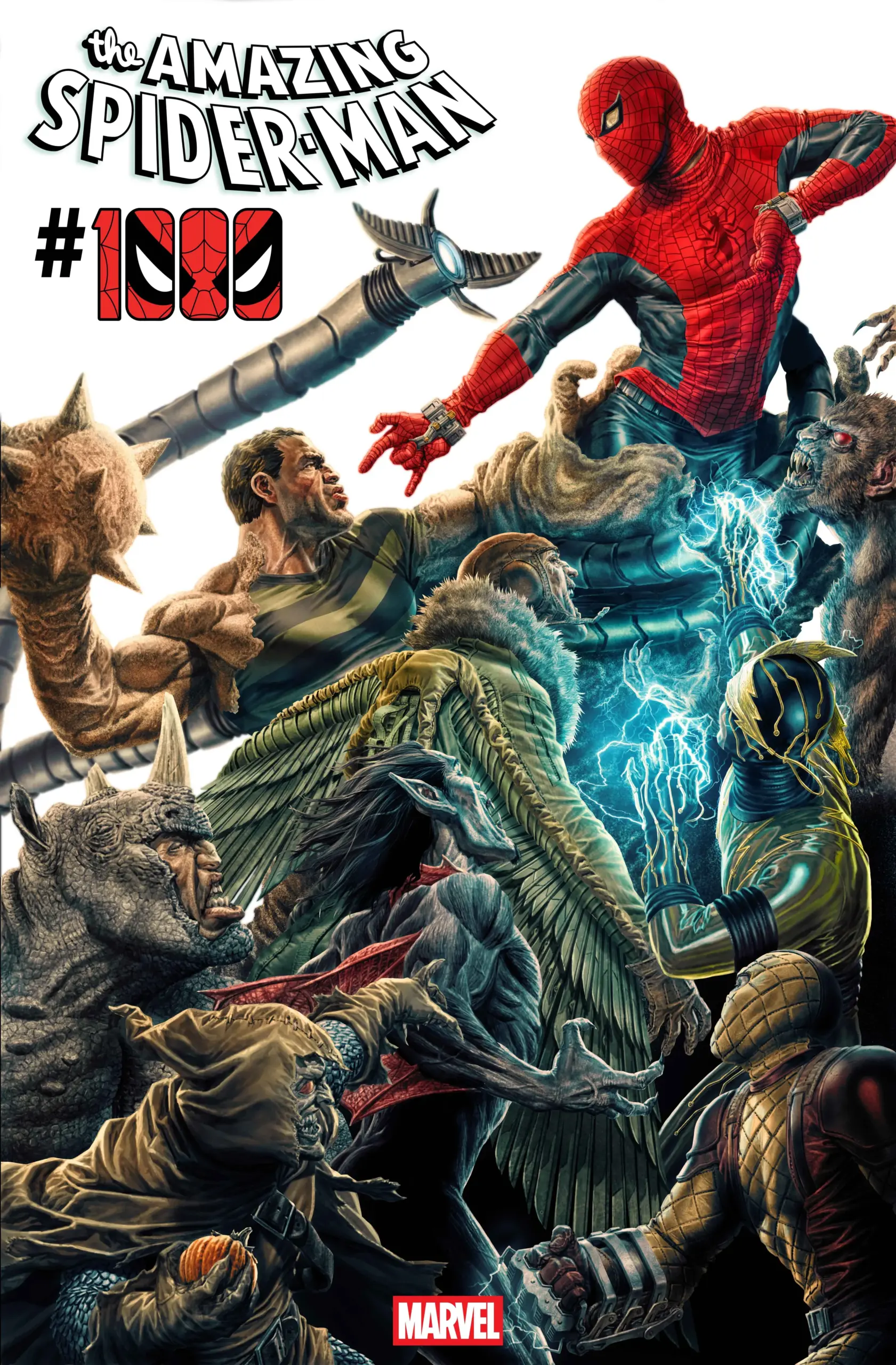 Couverture alternative d'Amazing Spider-Man 1000 par Lee Bermejo