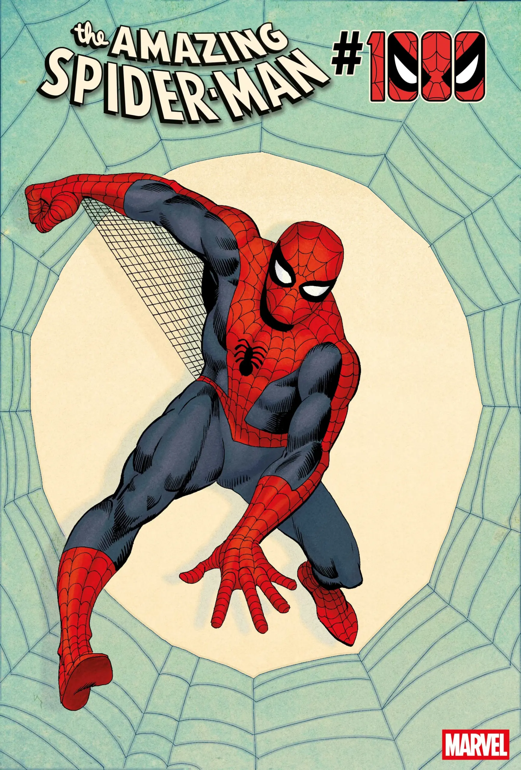 Couverture alternative d'Amazing Spider-Man 1000 par Steve Ditko et Dean White