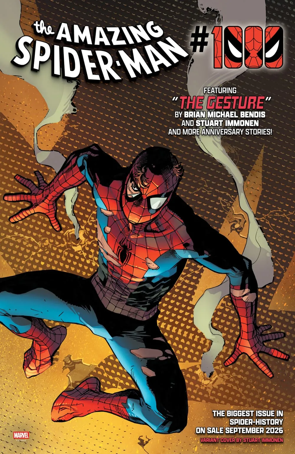 Couverture alternative d'Amazing Spider-Man 1000 par Stuart Immonen
