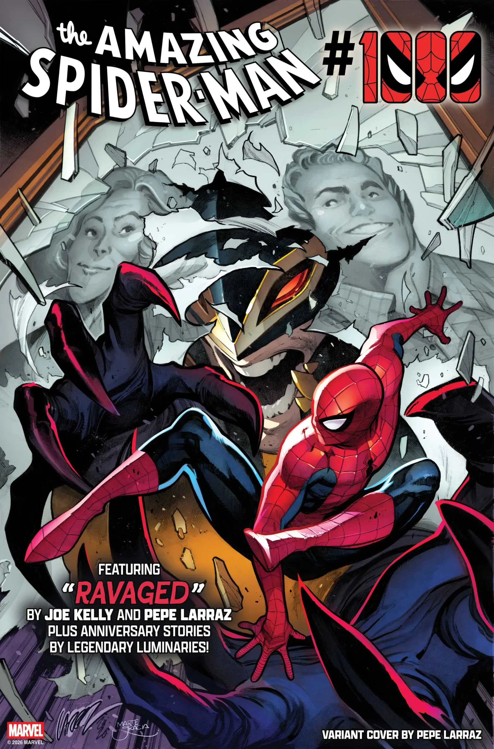 Couverture alternative d'Amazing Spider-Man 1000 par Pepe Larraz