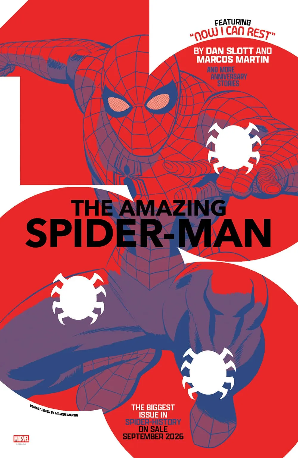 Couverture alternative d'Amazing Spider-Man 1000 par Marcos Martin