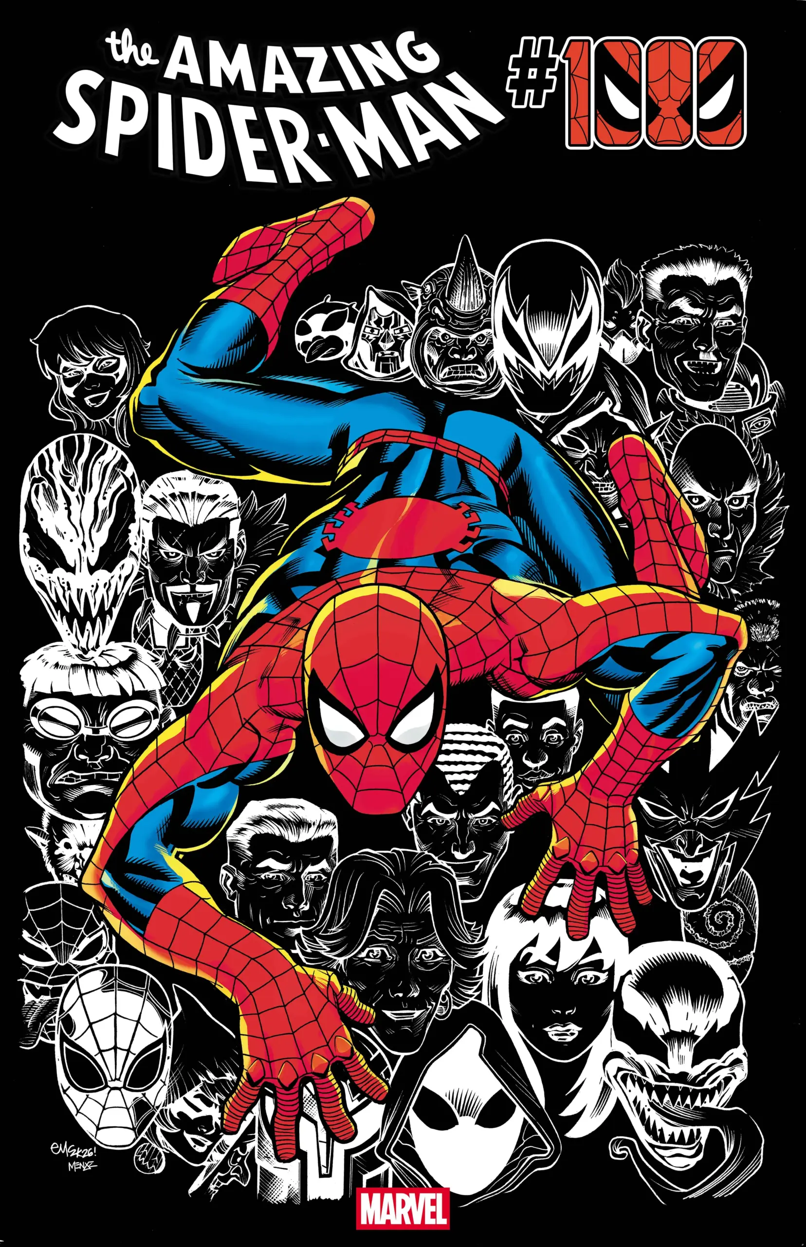Couverture alternative d'Amazing Spider-Man 1000 par Ed McGuinness
