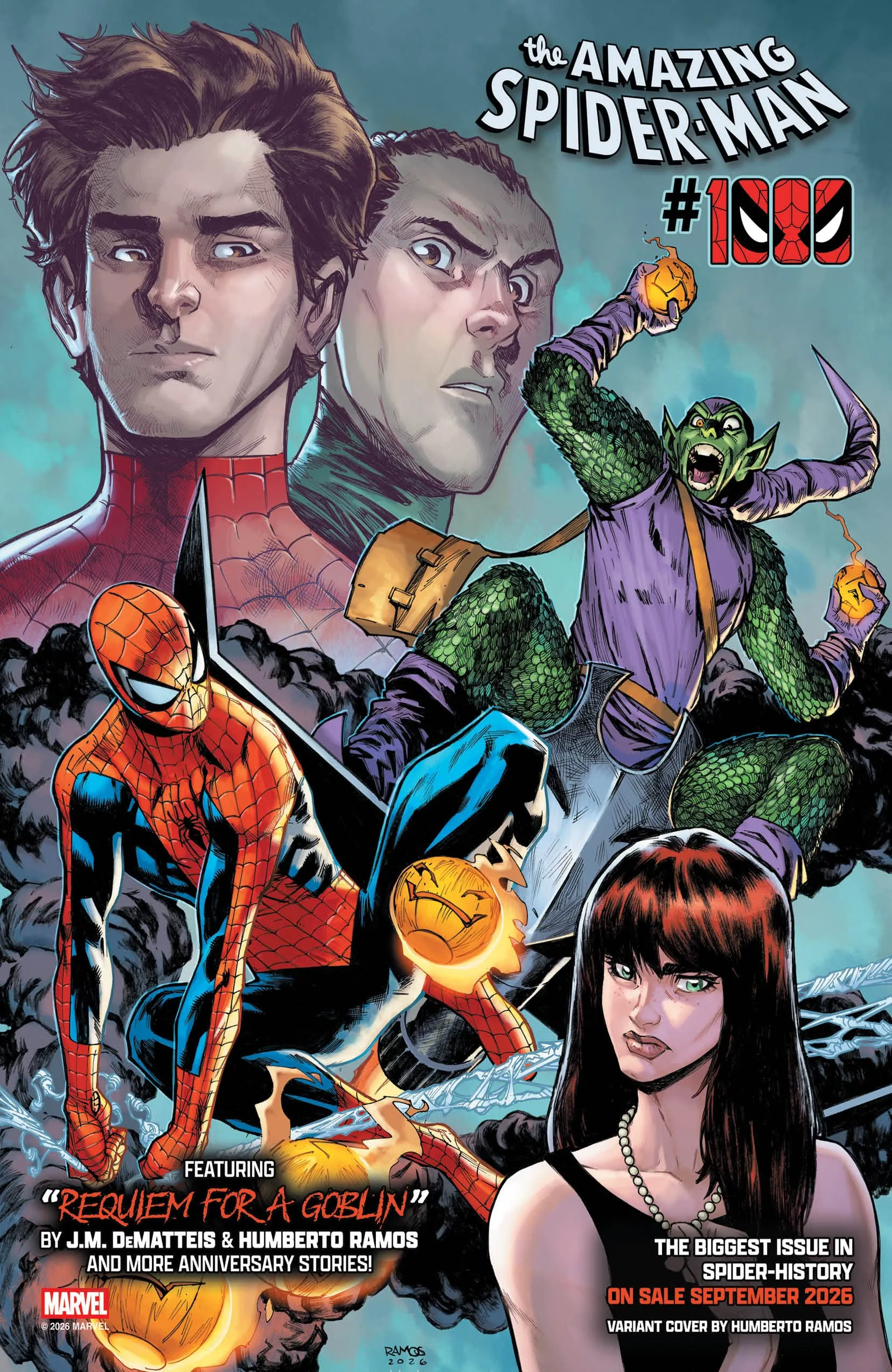 Couverture alternative d'Amazing Spider-Man 1000 par Humberto Ramos