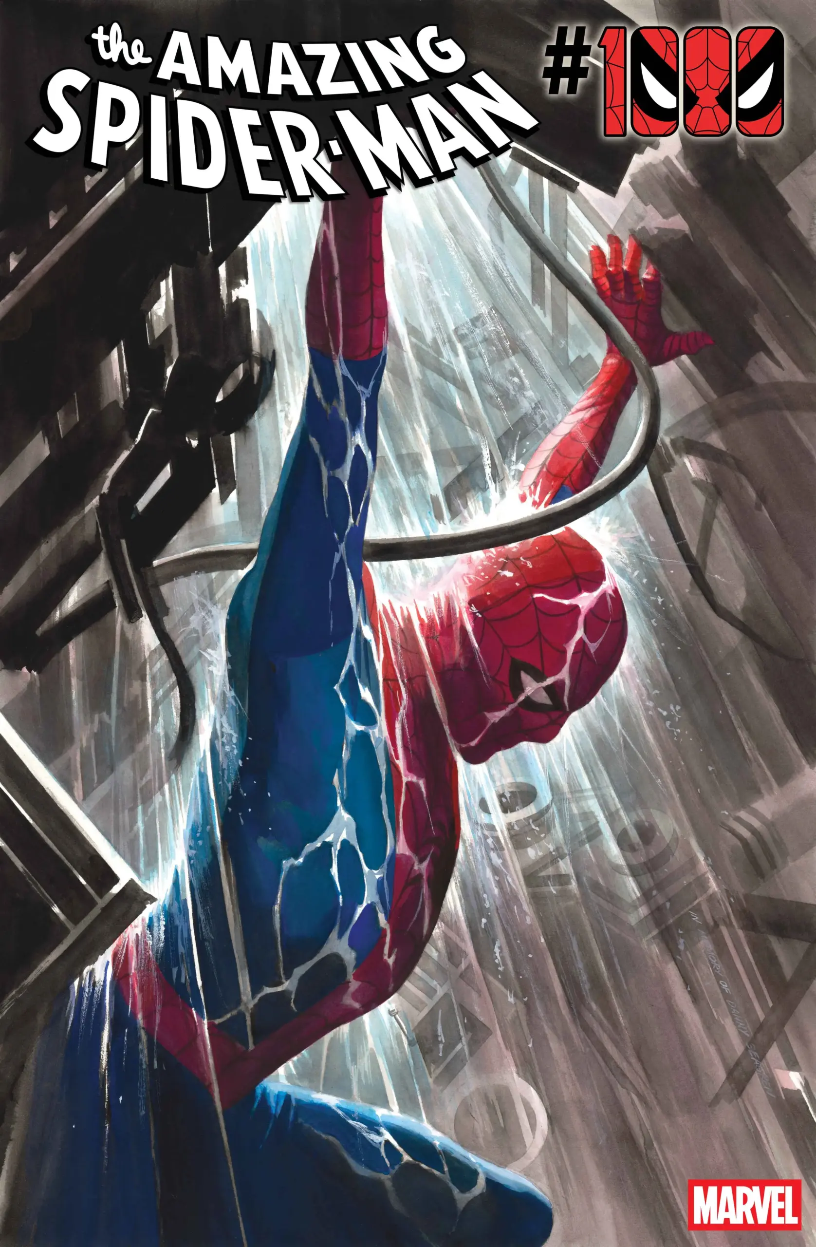 Couverture alternative d'Amazing Spider-Man 1000 par Alex Ross