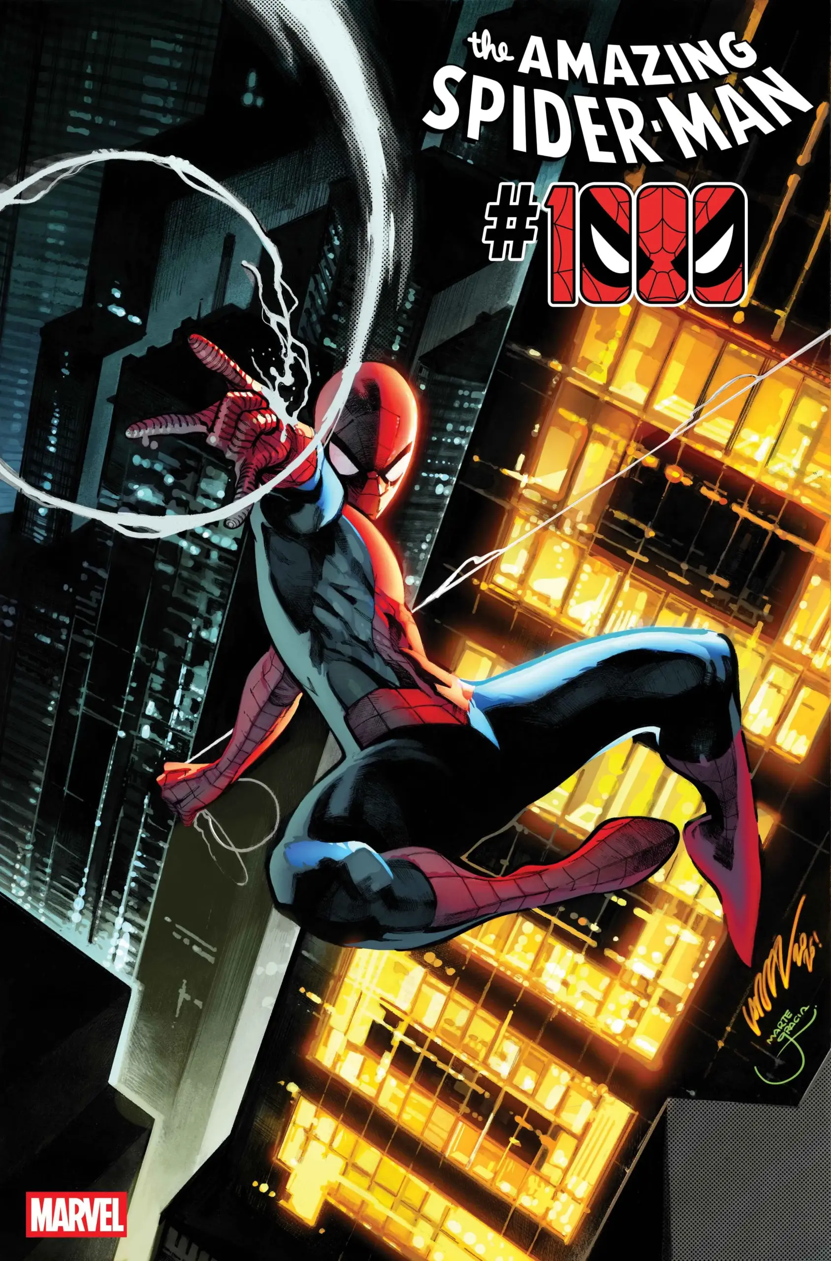 Couverture principale d'Amazing Spider-Man 1000 par Pepe Larraz