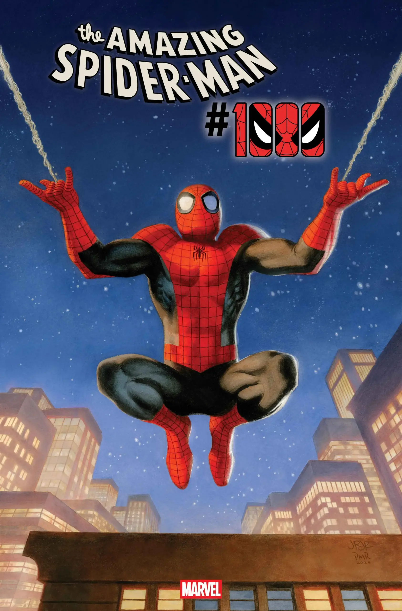 Couverture d'Amazing Spider-Man 1000 par John Romita Jr et Paolo Rivera