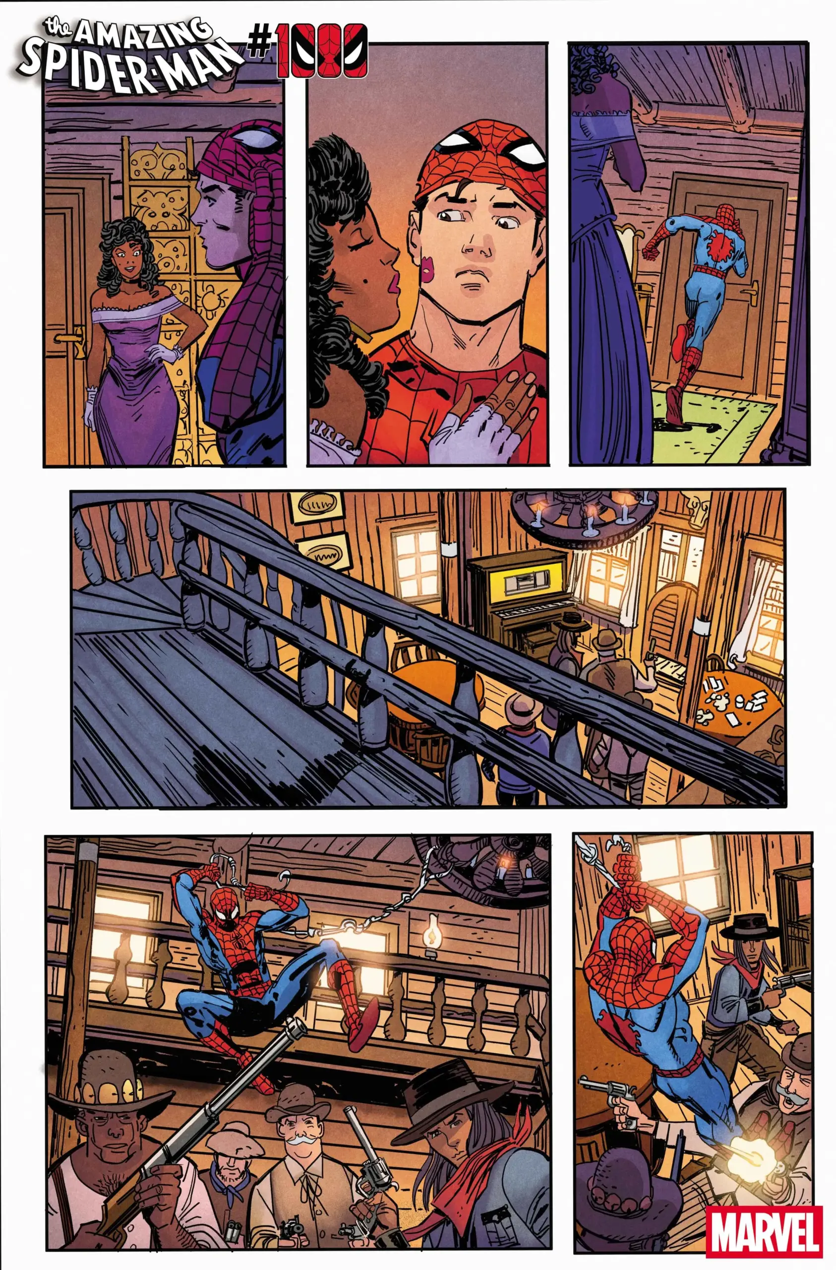 Of Webs and Six-Guns par Larry Lieber et Giuseppe Camuncoli