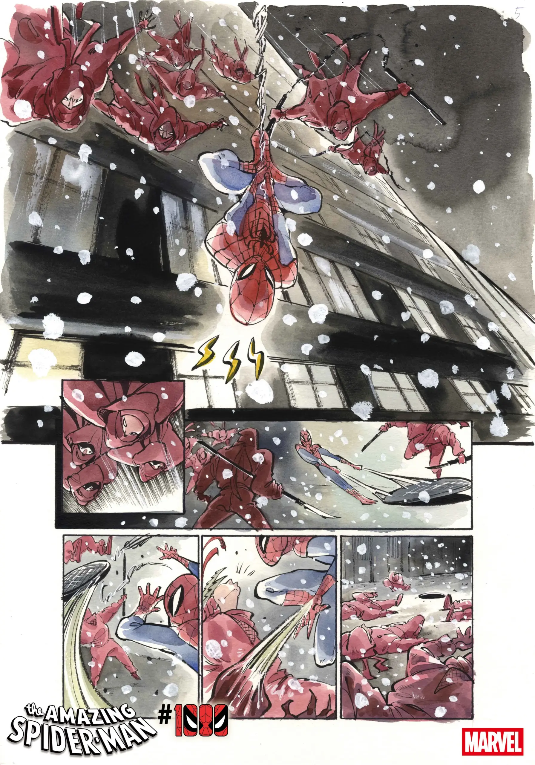 Spider-Man face à la Main dans Amazing Spider-Man 1000