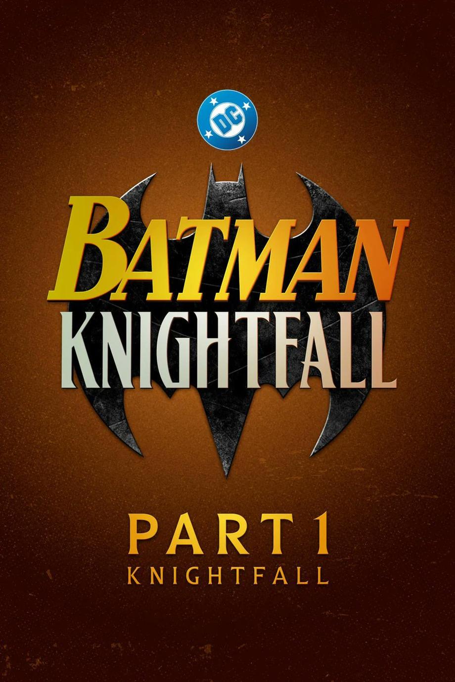 Logo de Batman Knightfall Part 1, premier volet de la trilogie animée