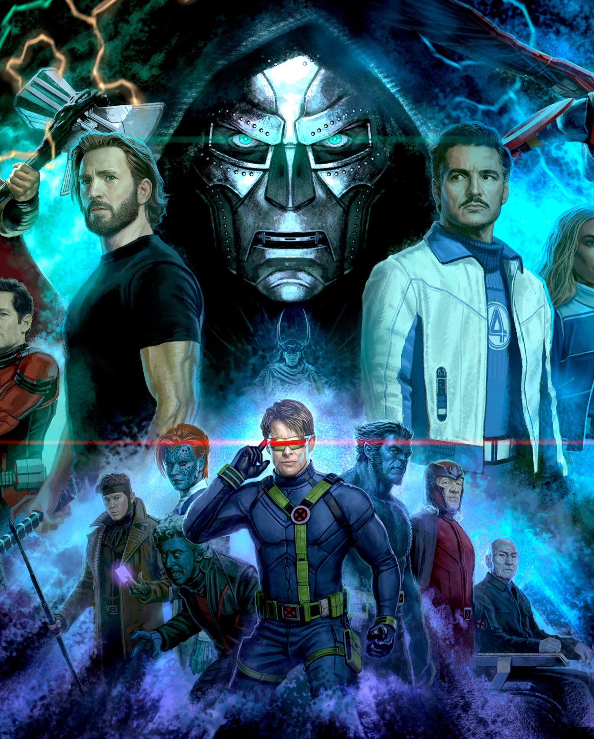 Loki et le masque de Doctor Doom au centre du visuel d’Avengers Doomsday