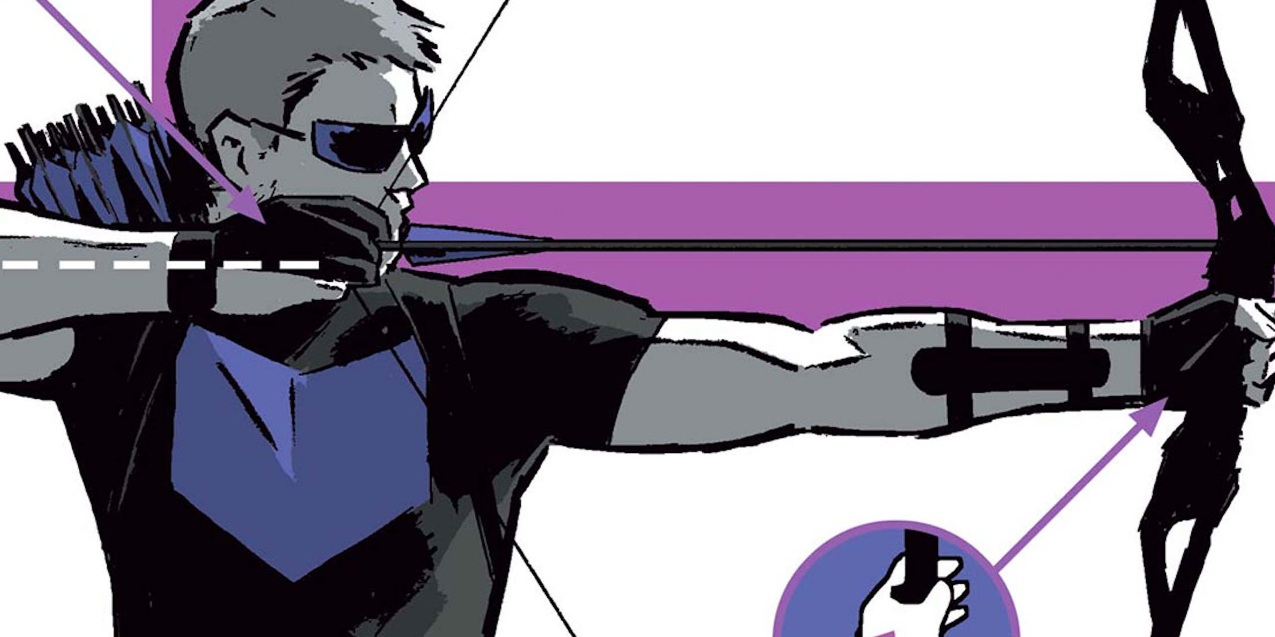 Hawkeye dessiné par David Aja dans les comics Marvel.