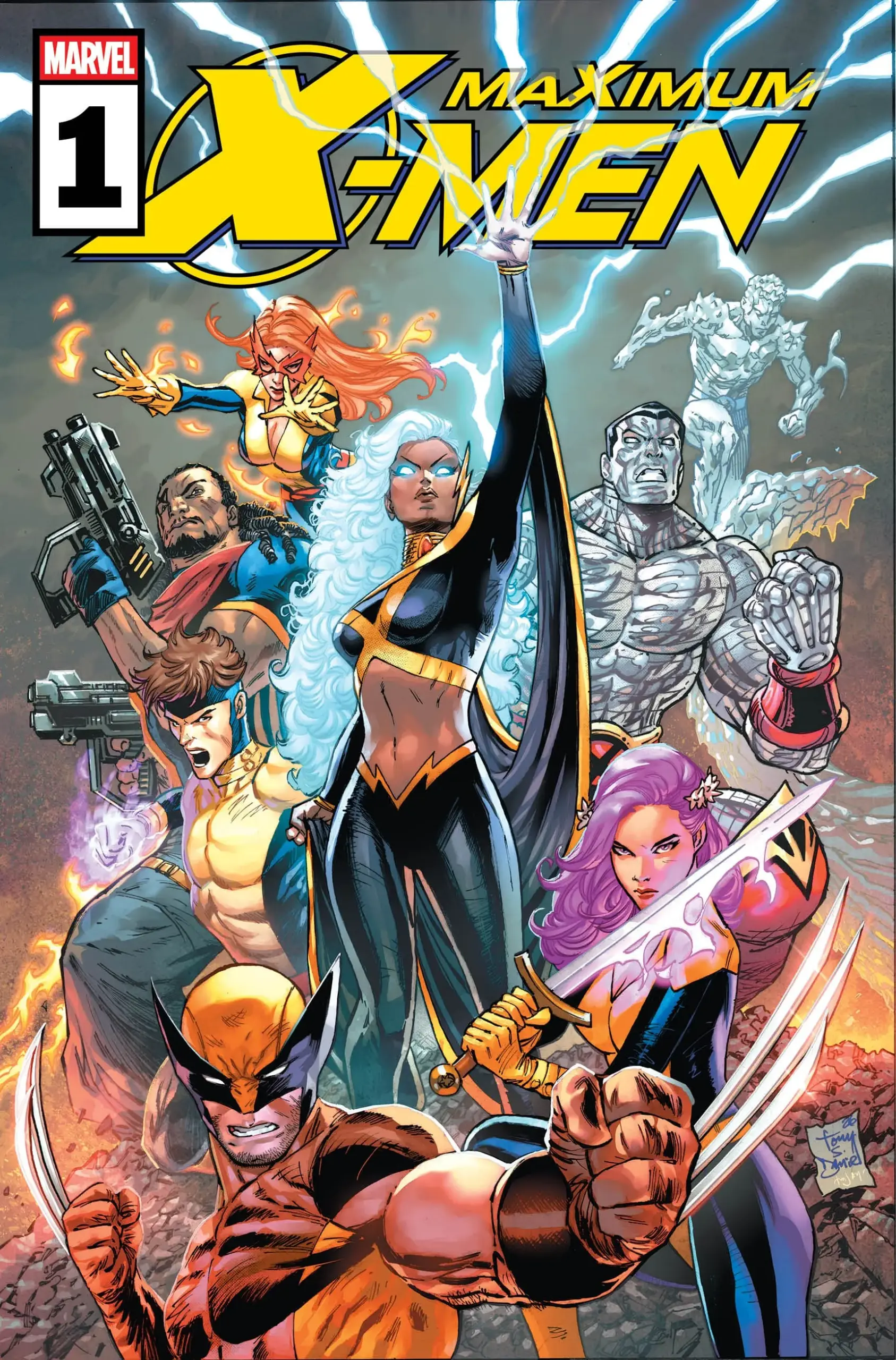 Couverture de Maximum X-Men #1 dessinée par Tony Daniel.