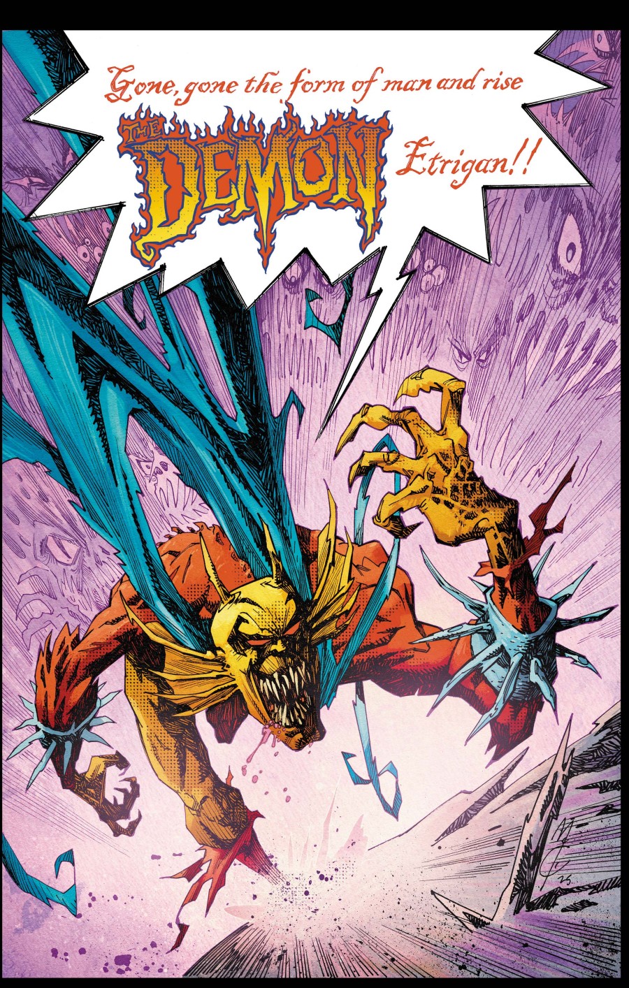 Couverture variante de The Demon 1 par John McCrea