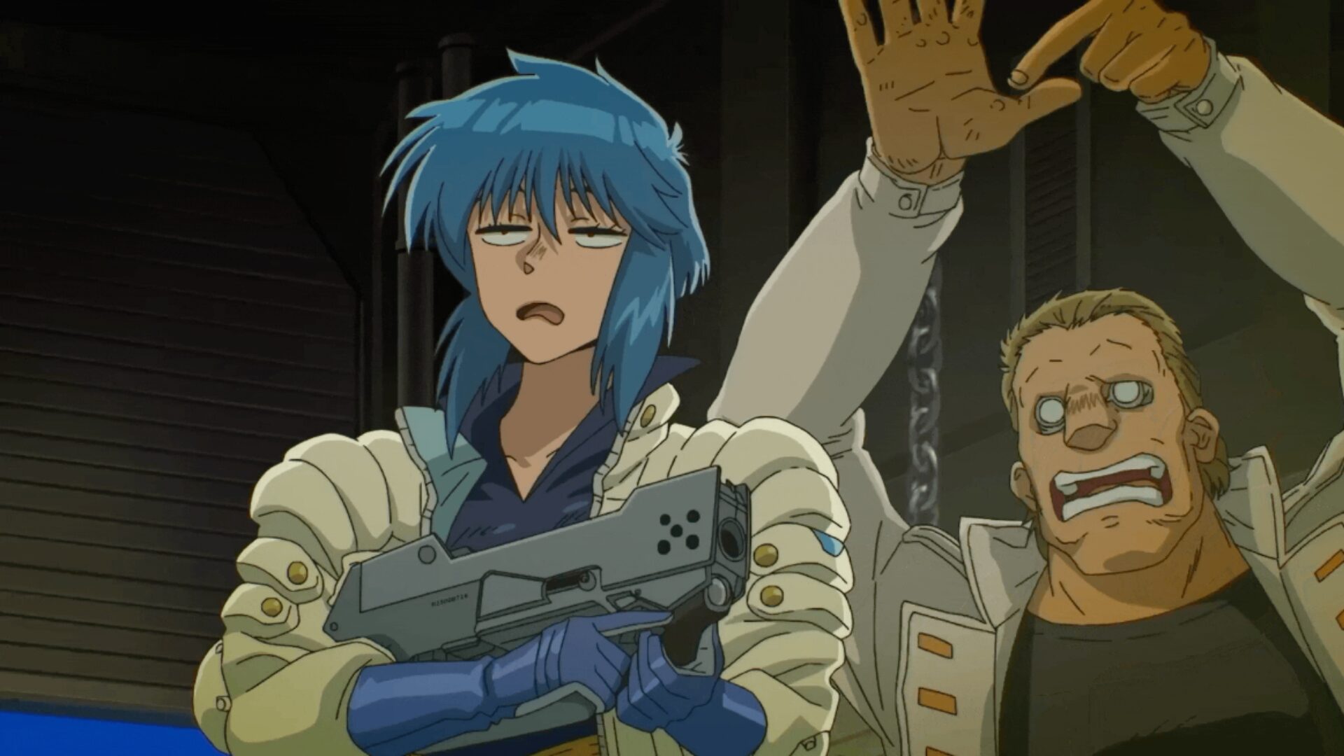 Motoko Kusanagi et son équipe dans The Ghost in the Shell