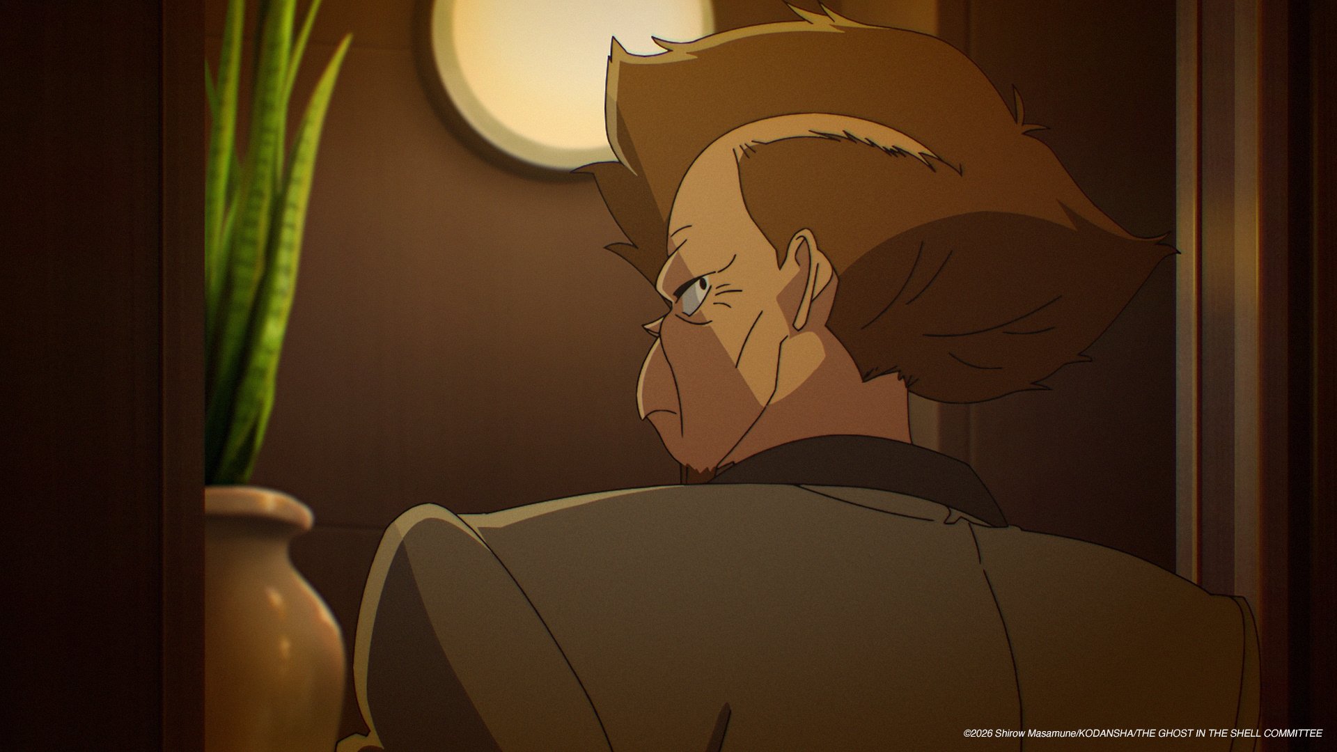 Aramaki à la fin de l’épisode 4 de The Ghost in the Shell