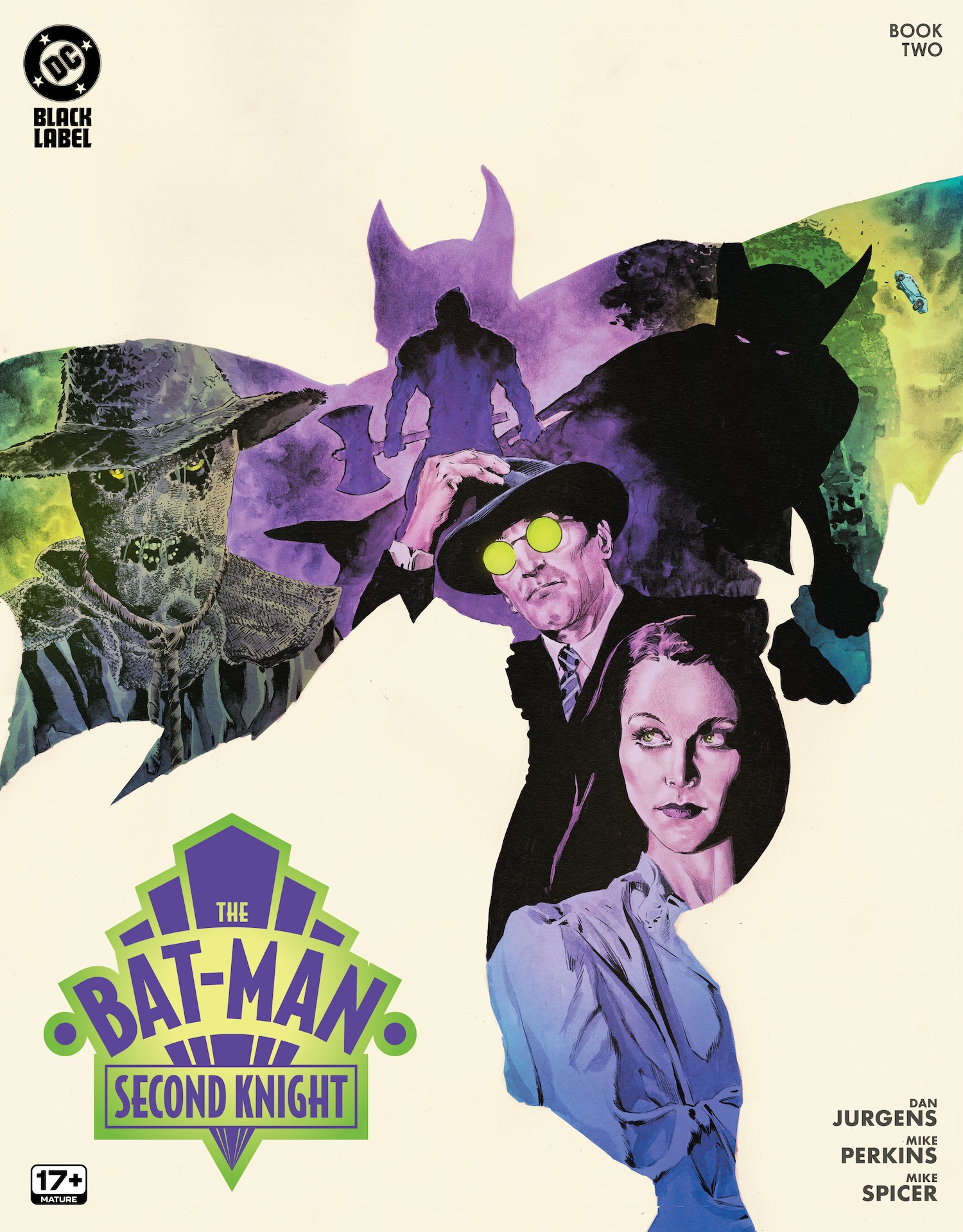 Couverture de Batman: Second Knight - Book Two, par Dan Jurgens et Mike Perkins.
