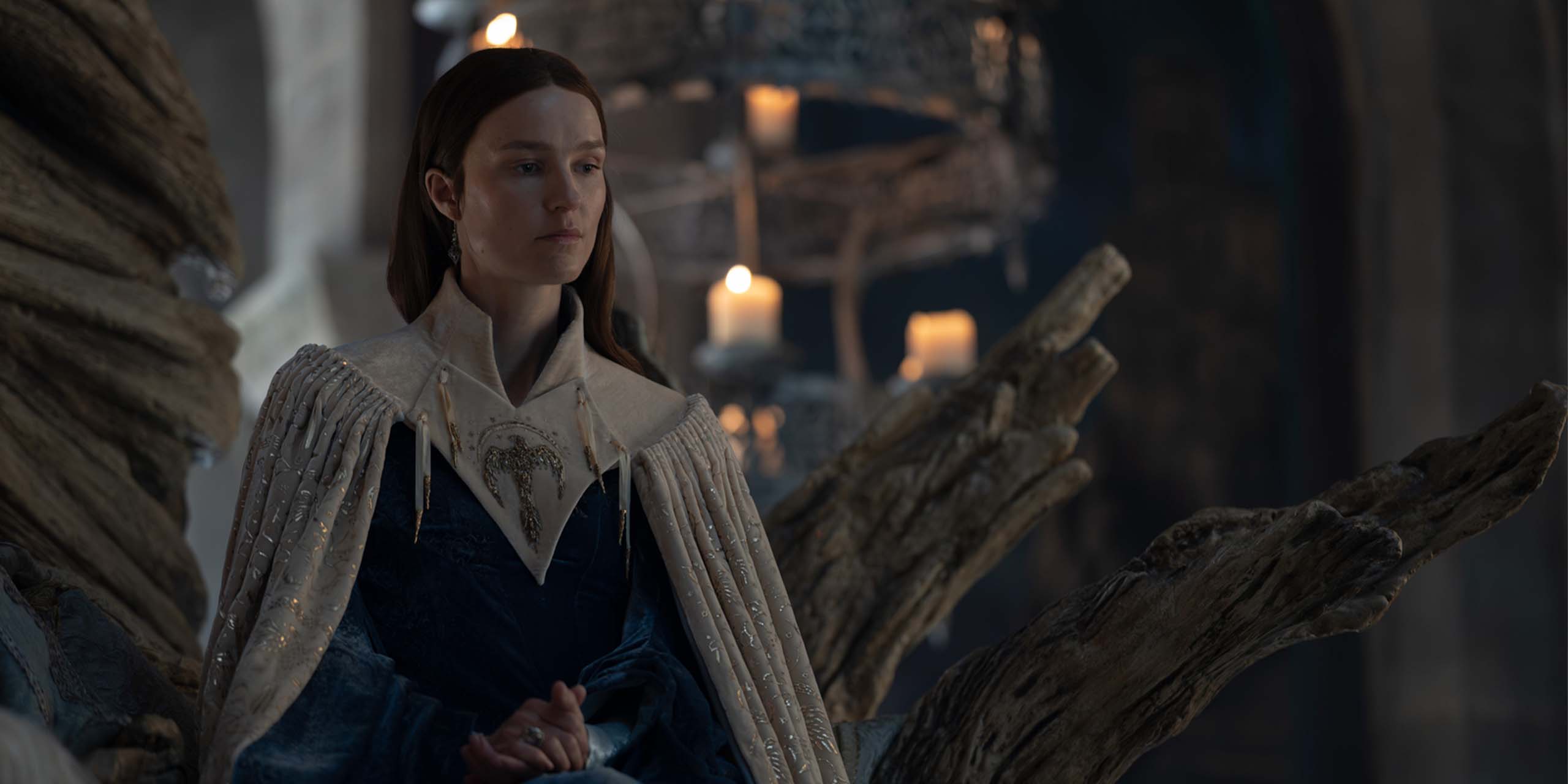 Jeyne Arryn (Amanda Collin) dans la saison 3 de House of the Dragon.
