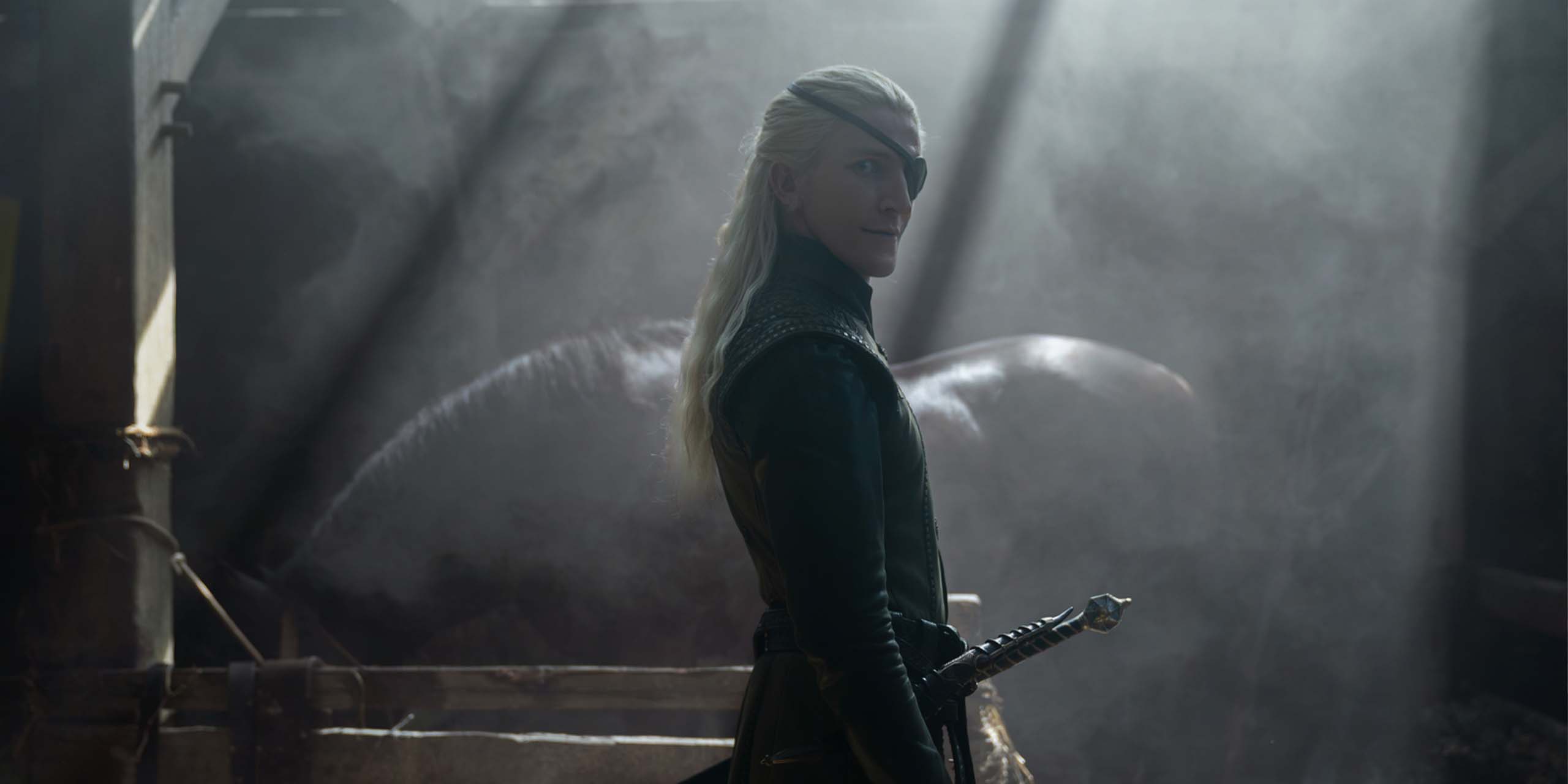 Aemond Targaryen (Ewan Mitchell) dans la saison 3 de House of the Dragon.