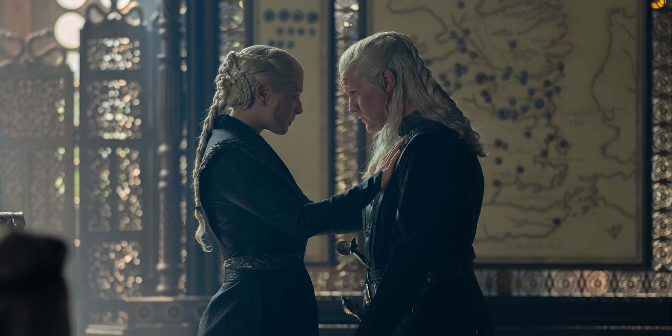 Rhaenyra Targaryen (Emma D’Arcy) et Daemon (Matt Smith) dans la saison 3 de House of the Dragon.