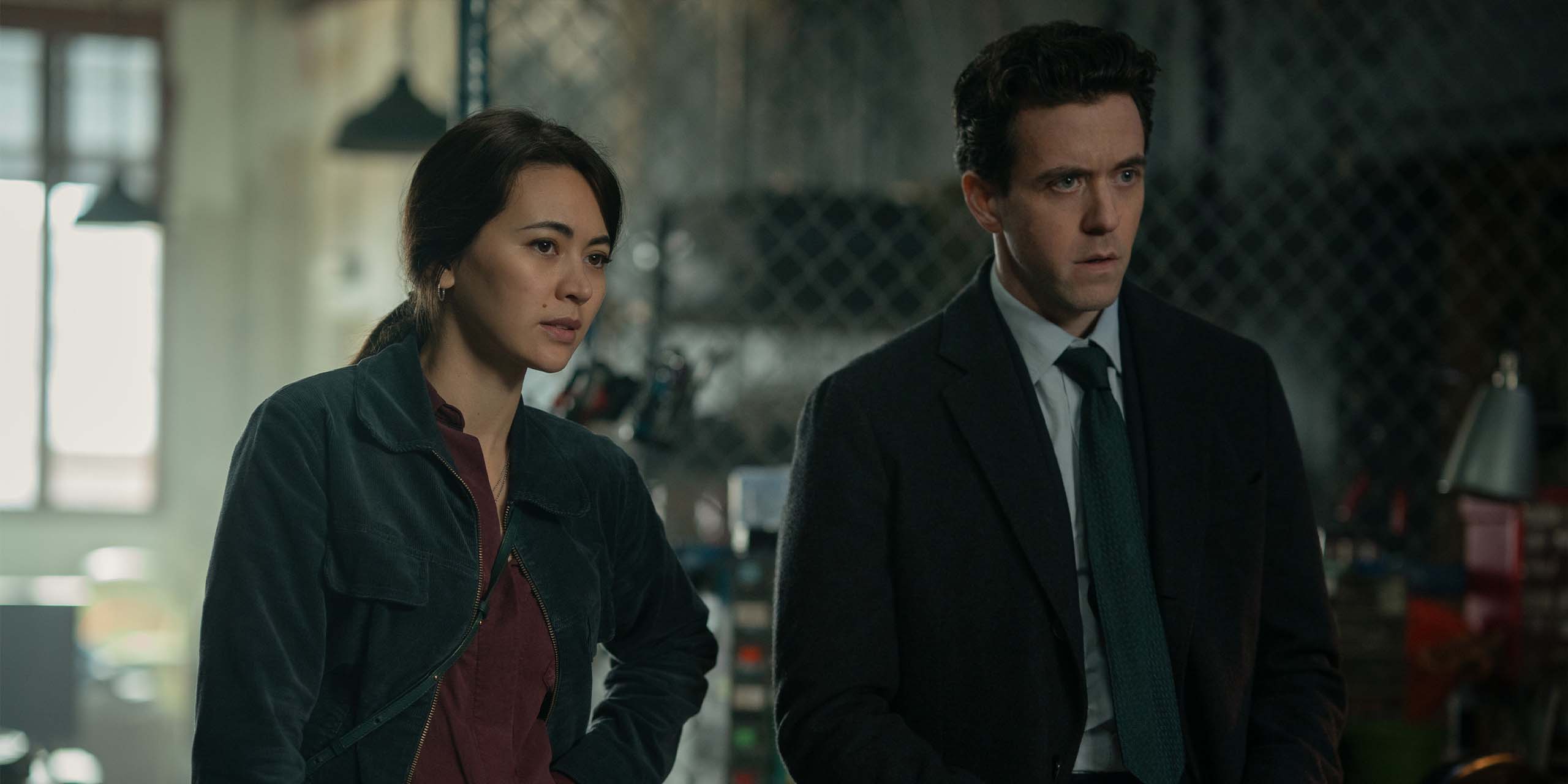 Daniel Keene (Ashley Zukerman) et Helen Drew (Jessica Henwick) dans la saison 3 de Silo.
