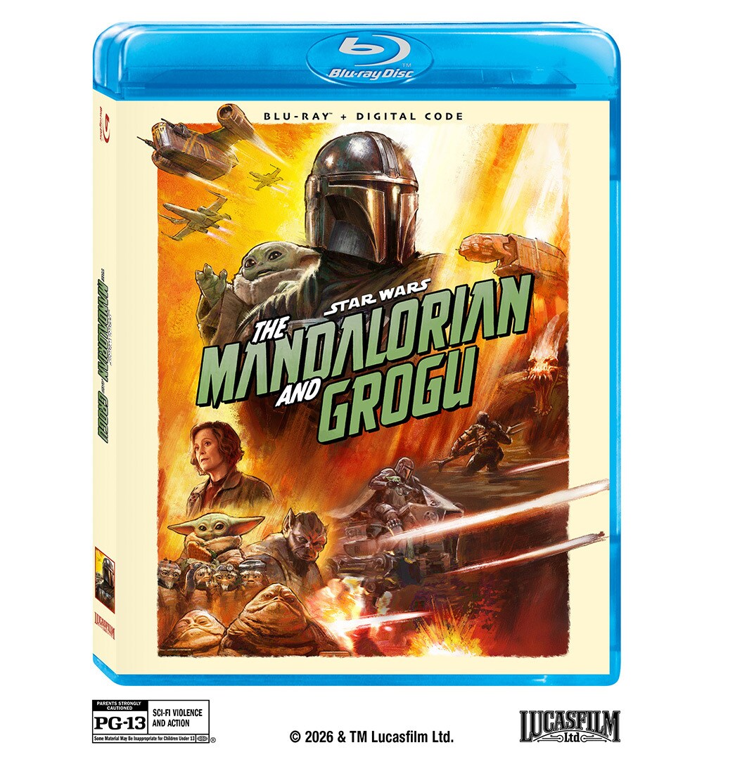 Boîtier Blu-Ray du film Star Wars: The Mandalorian and Grogu.