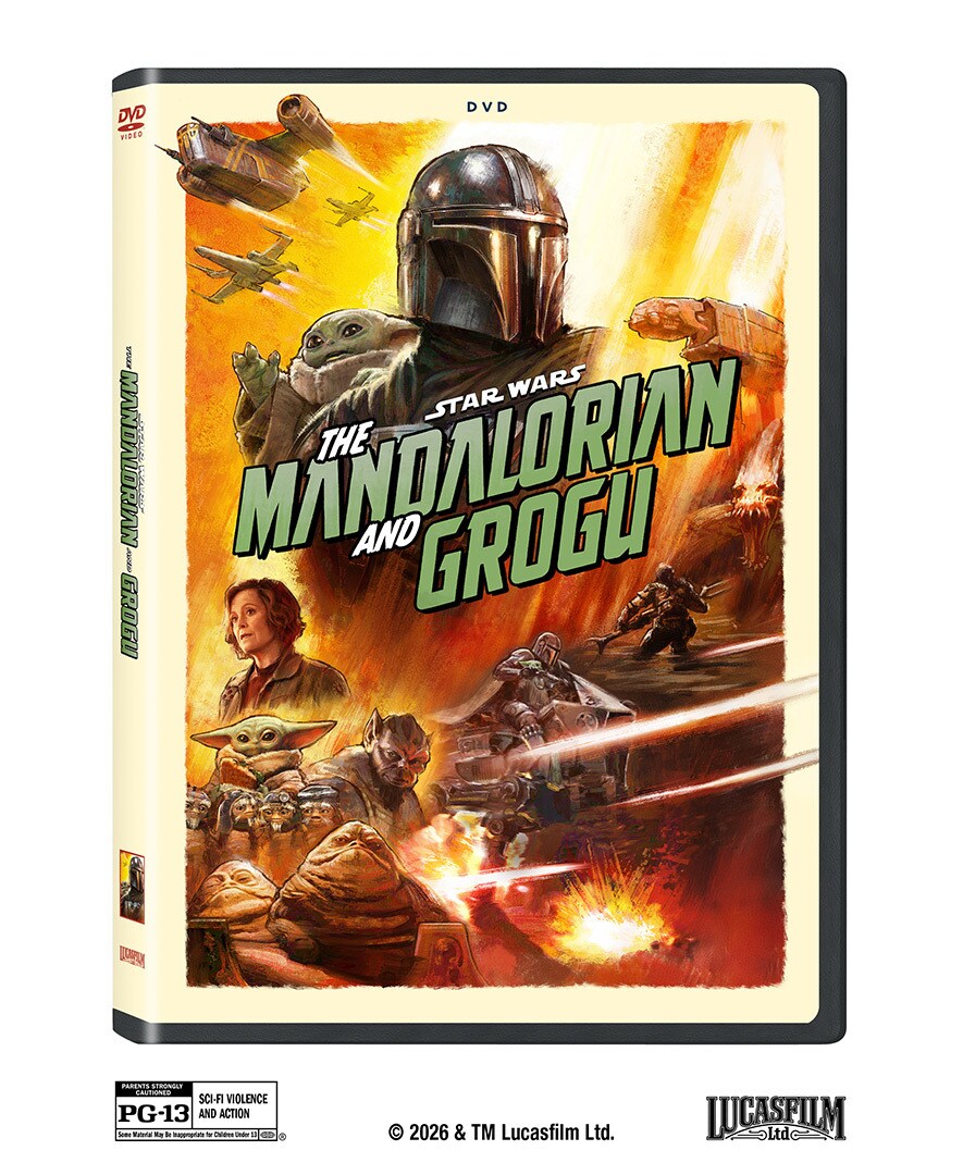 Boîtier DVD du film Star Wars: The Mandalorian and Grogu.