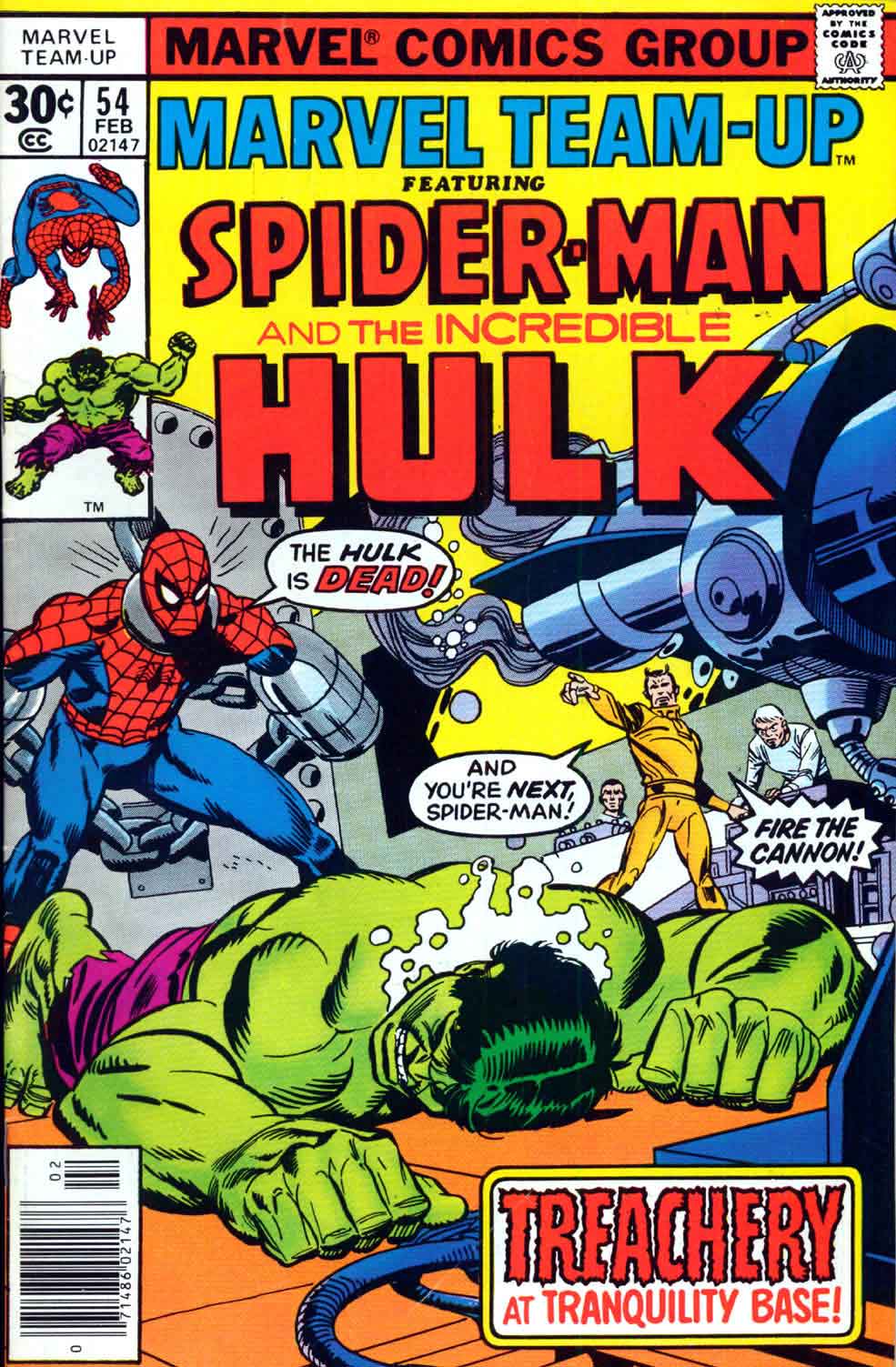 Couverture de Marvel Team-Up #54 par Gil Kane et Mike Esposito (Marvel Comics)