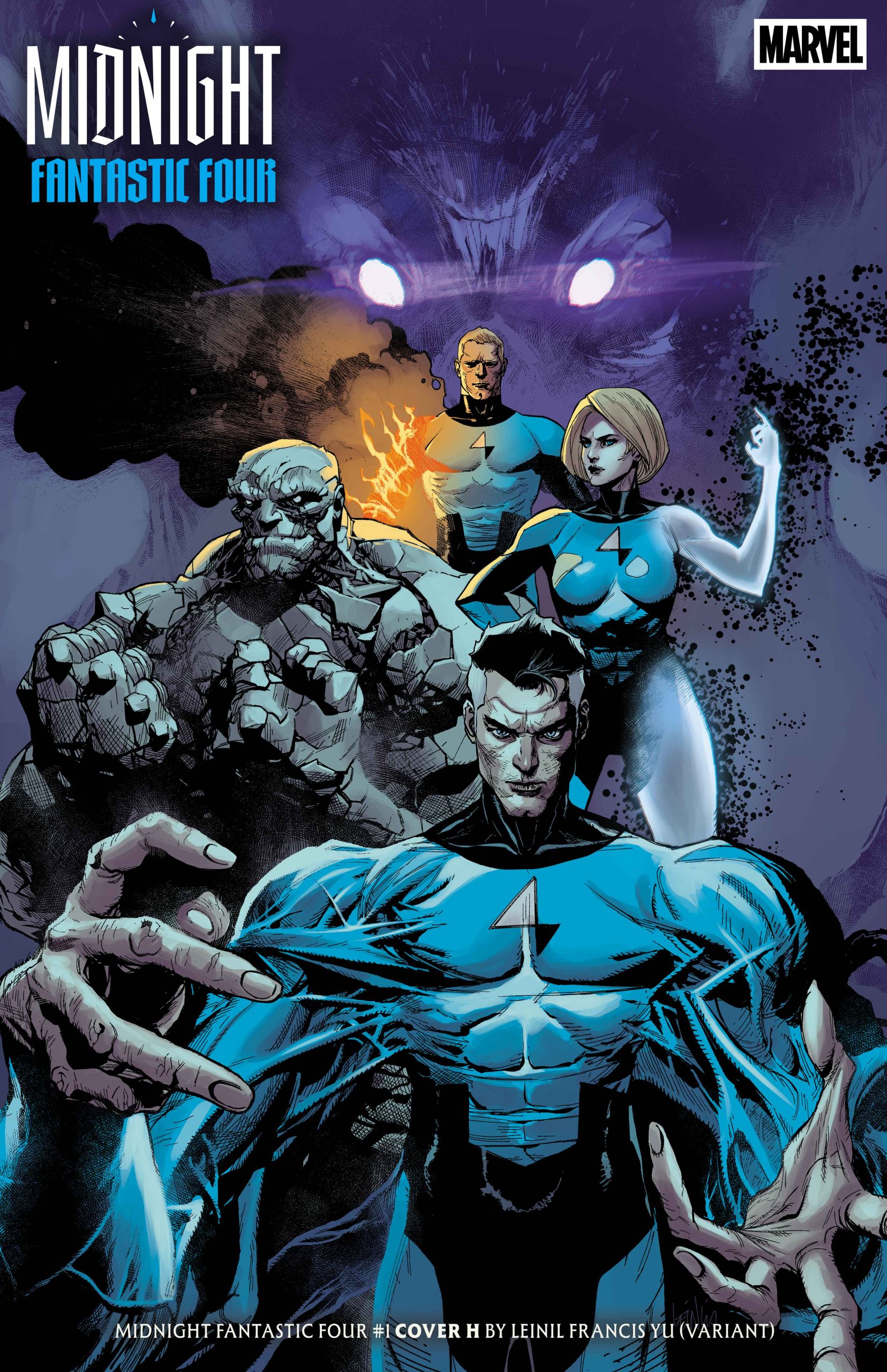 Couverture alternative par Leinil Francis Yu de Midnight Fantastic Four #1.