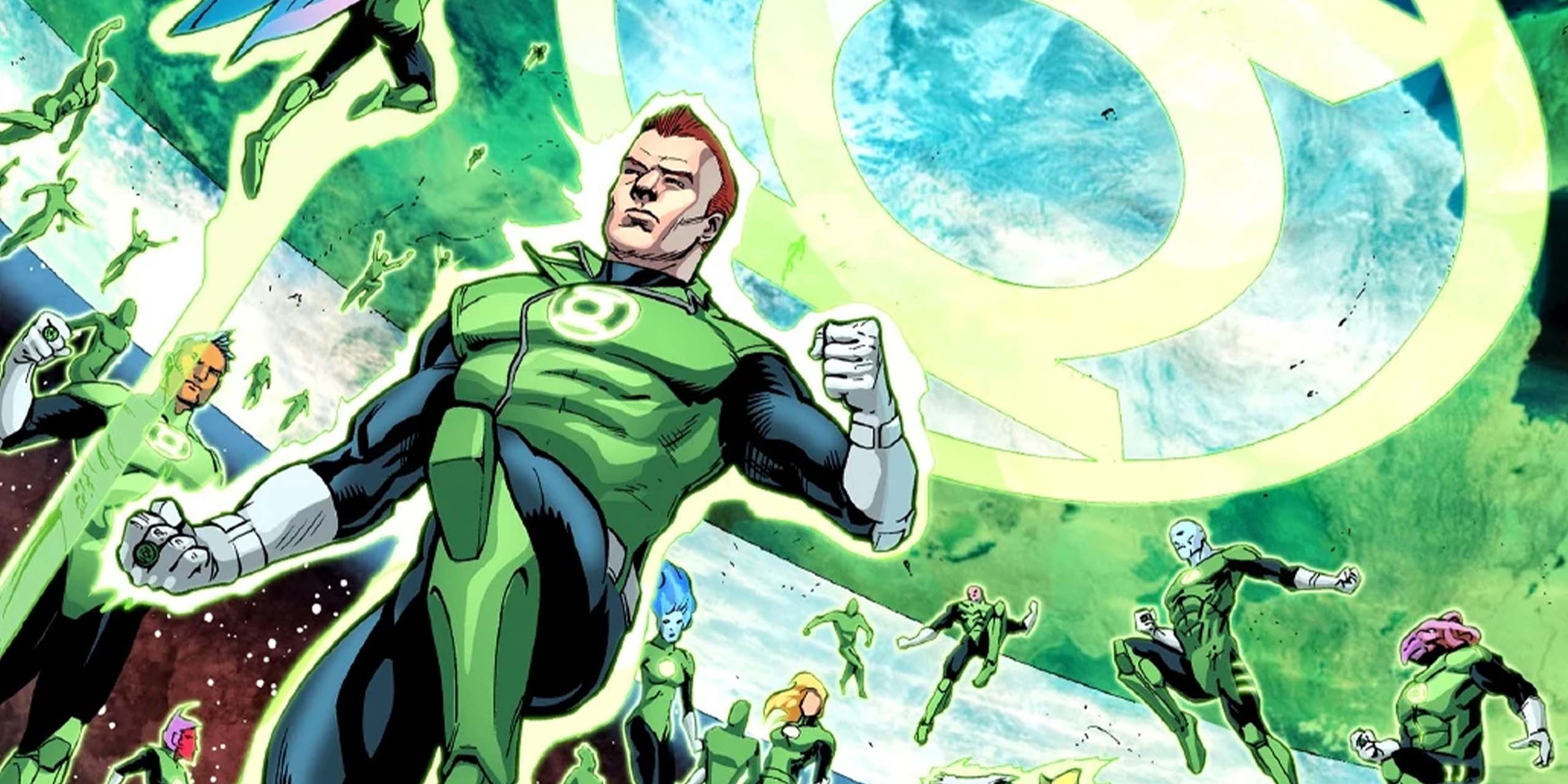 Le corps des Green Lantern, dont Mogo, dans Injustice.