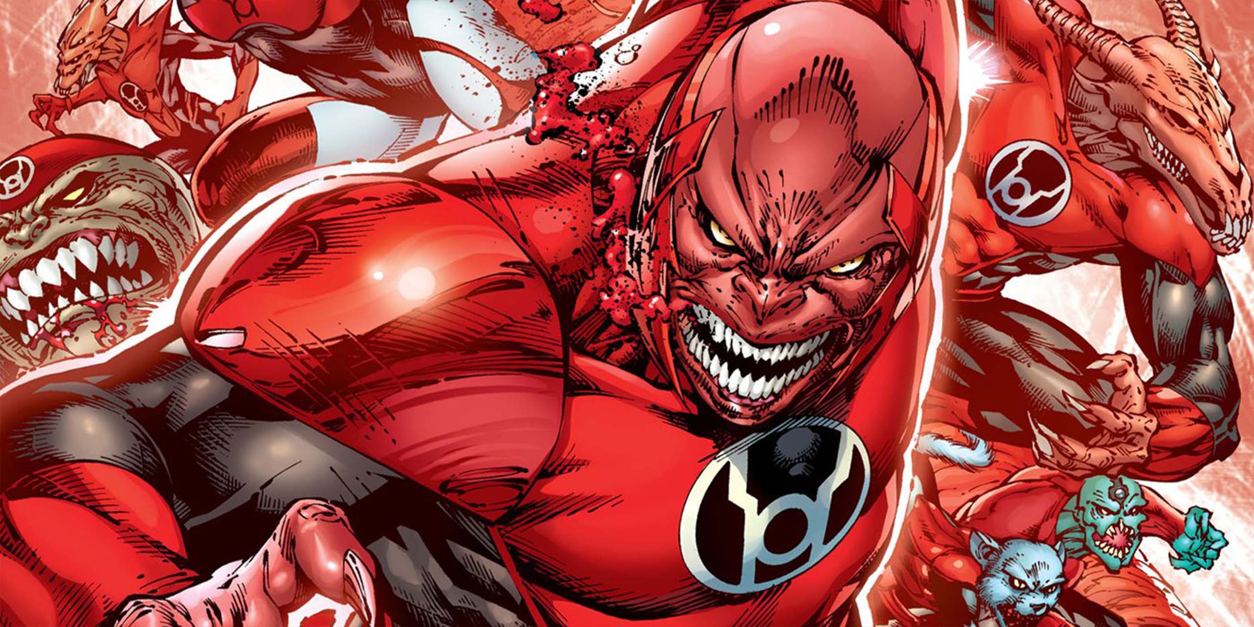 Atrocitus et les Red Lantern dans les comics DC.