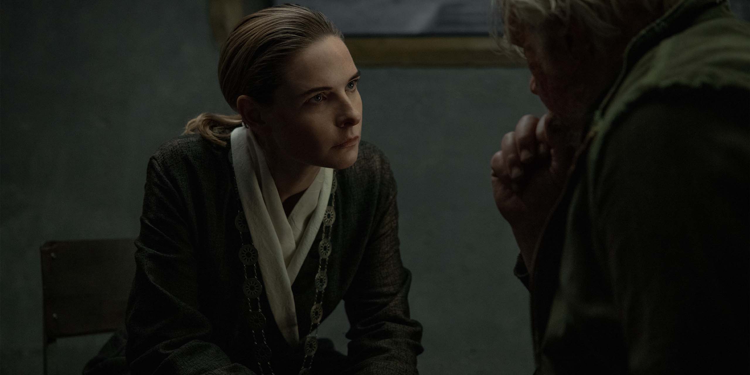 Juliette Nichols (Rebecca Ferguson) et Bernard (Tim Robbins) dans la saison 3 de Silo.