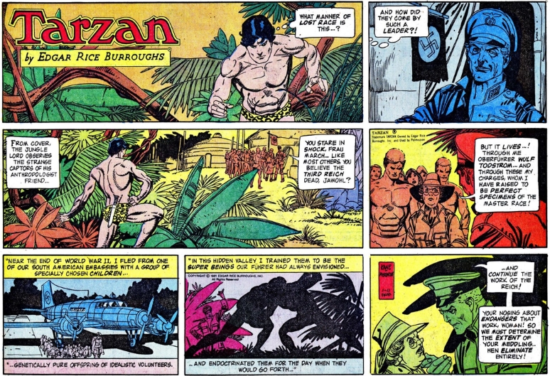 Strip de Tarzan du 11 janvier 1981 par Roger McKenzie et Gil Kane.