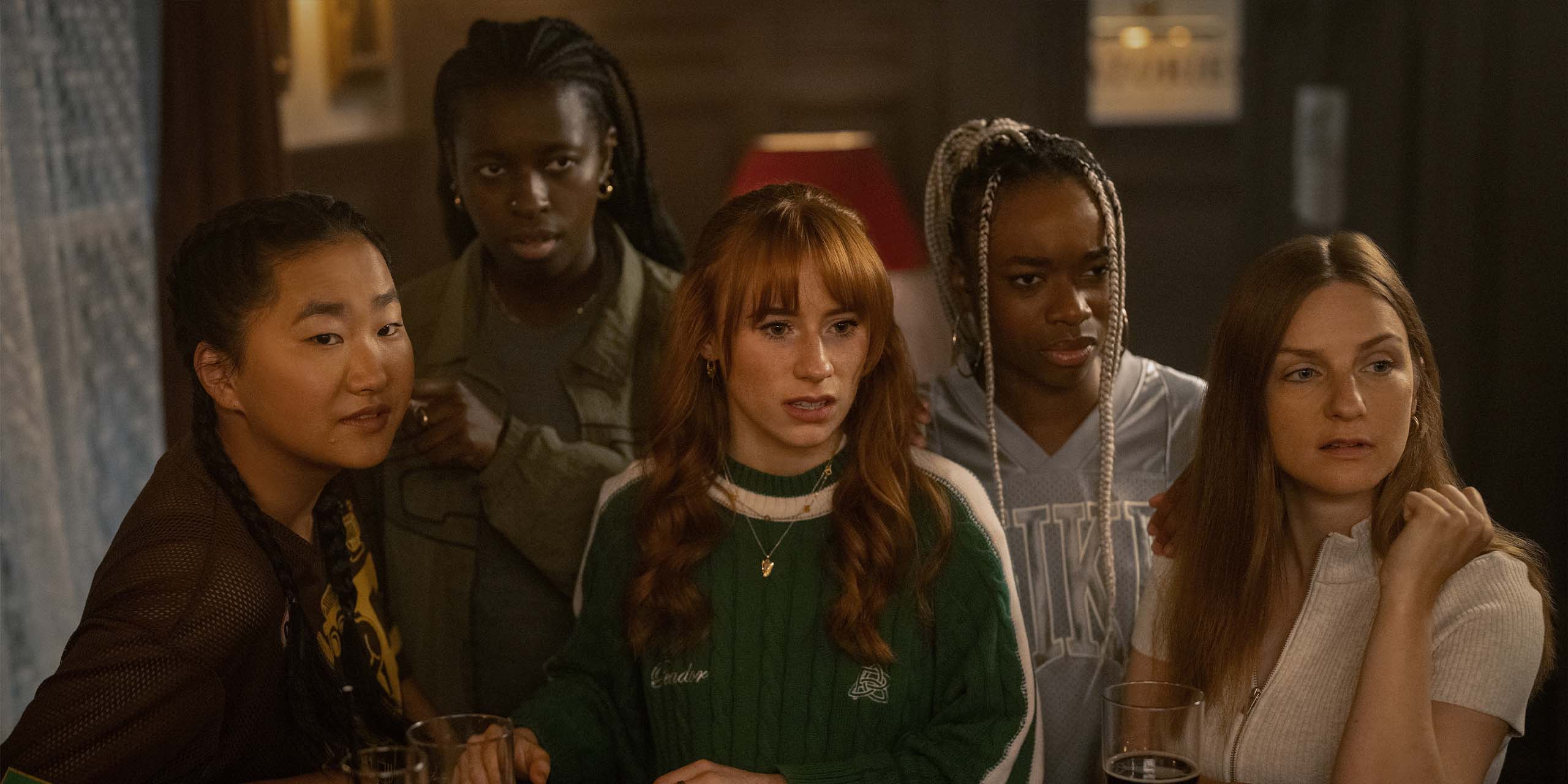 Les jeunes recrues de l'équipe féminine de foot dans la saison 4 de Ted Lasso.