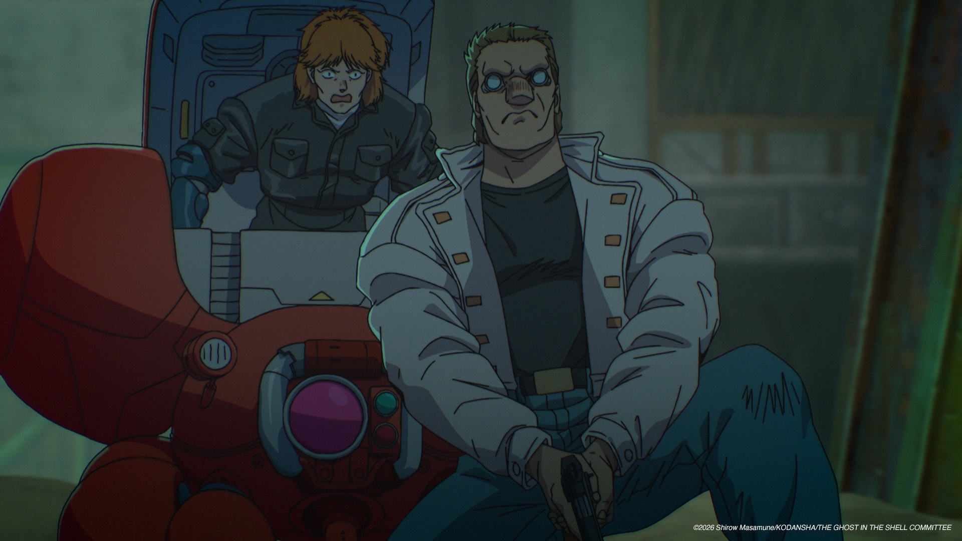 Batou affronte Koil Krasnov dans l’épisode 5 de The Ghost in the Shell