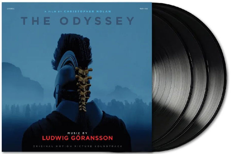 La bande originale de L'Odyssée par Ludwig Göransson disponible en triple vinyle.