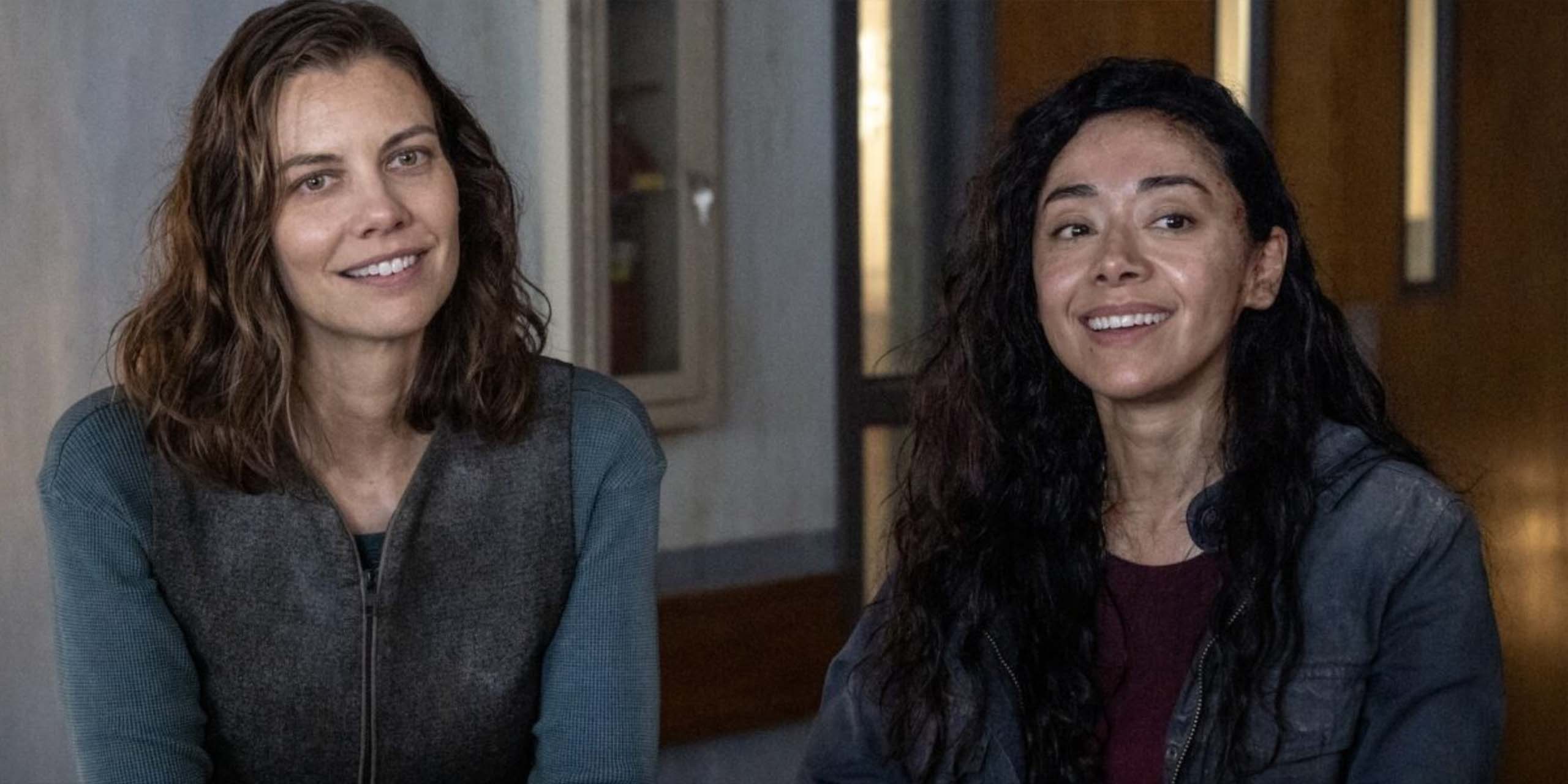 Maggie (Lauren Cohan) et Renata (Aimee Garcia) dans la saison 3 de The Walking Dead: Dead City.