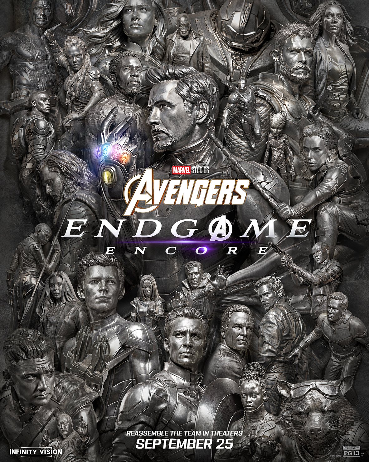 Nouvelle affiche de la ressortie du film Avengers: Endgame.