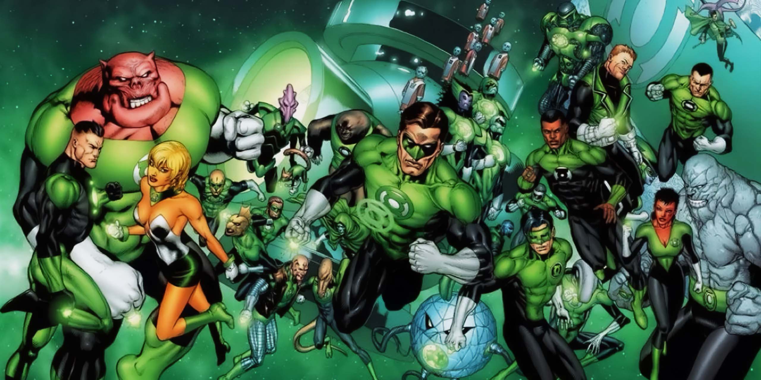 L'univers des comics Green Lanterns.