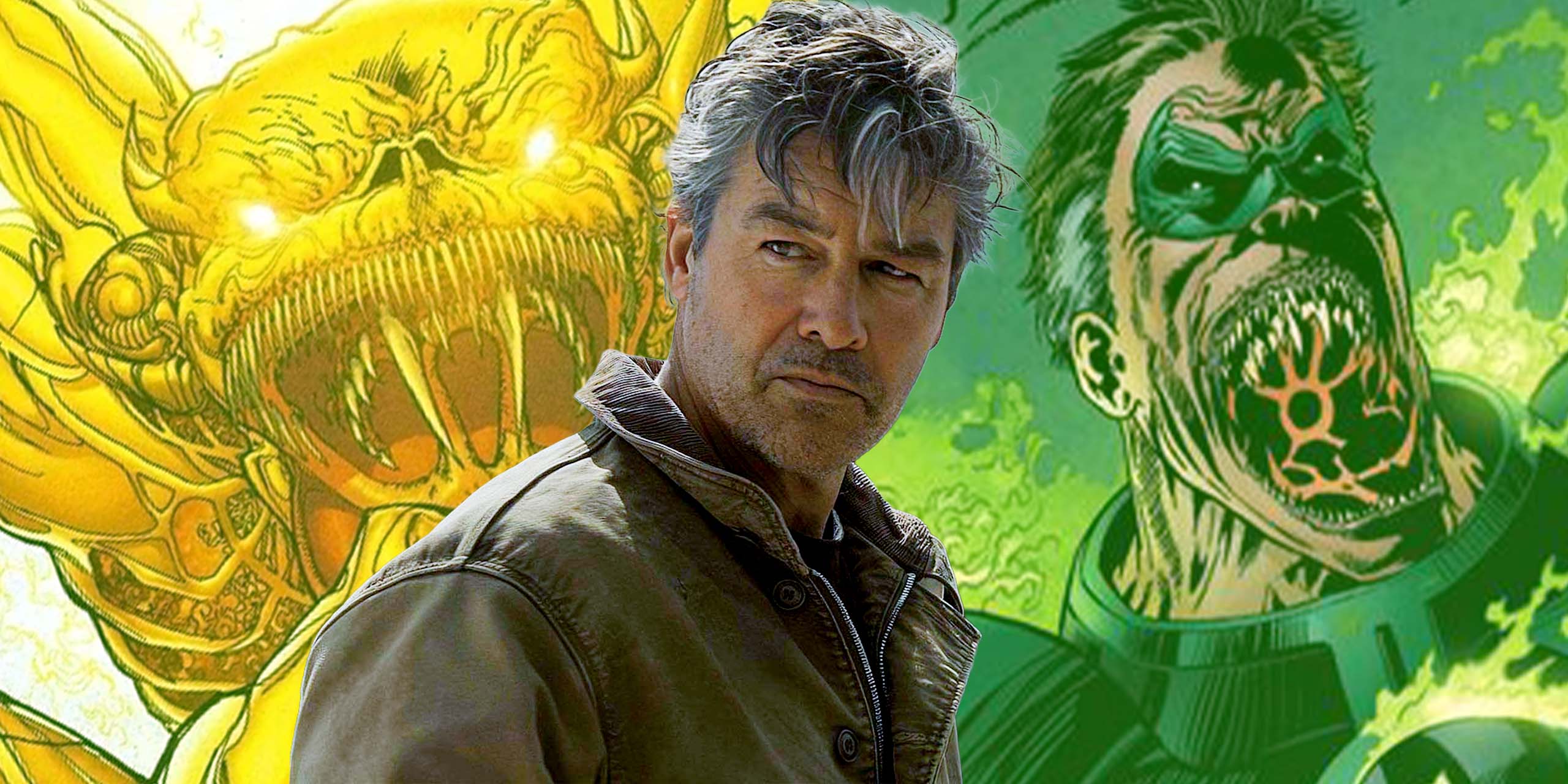 Hal Jordan (Kyle Chandler) dans Lanterns, et Parallax dans les comics Green Lantern.