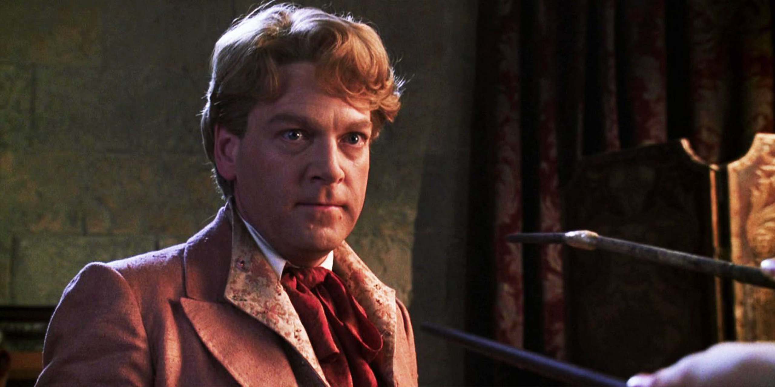  Harry Potter et Gilderoy Lockhart pointés du doigt avec des baguettes dans la Chambre des Secrets