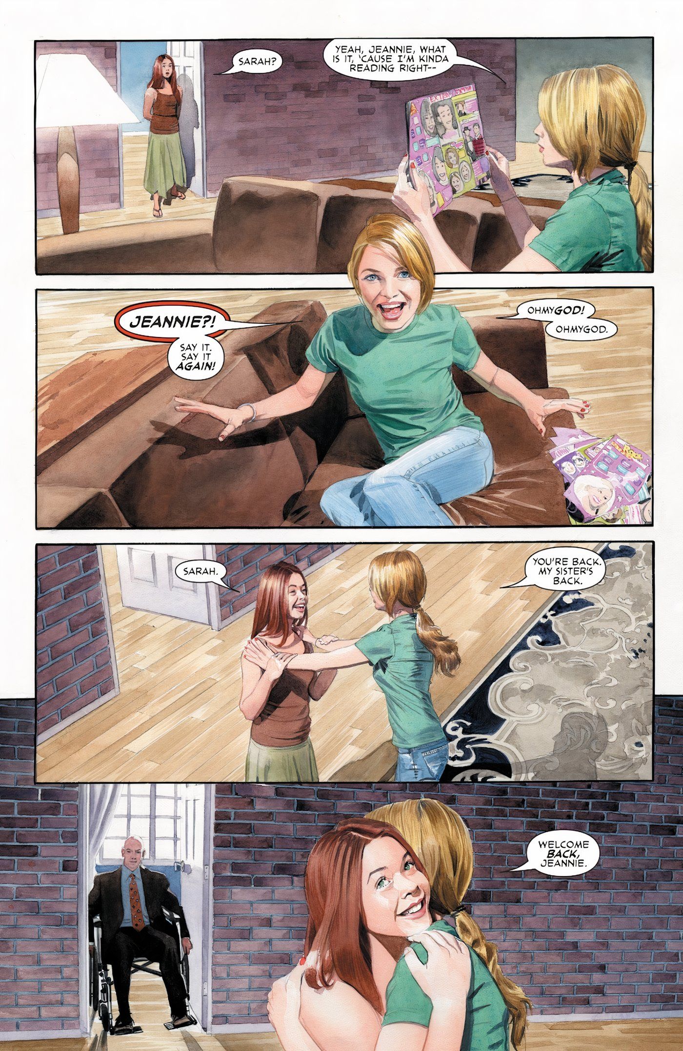 Jean Grey retrouve sa sœur Sarah dans les comics Marvel.