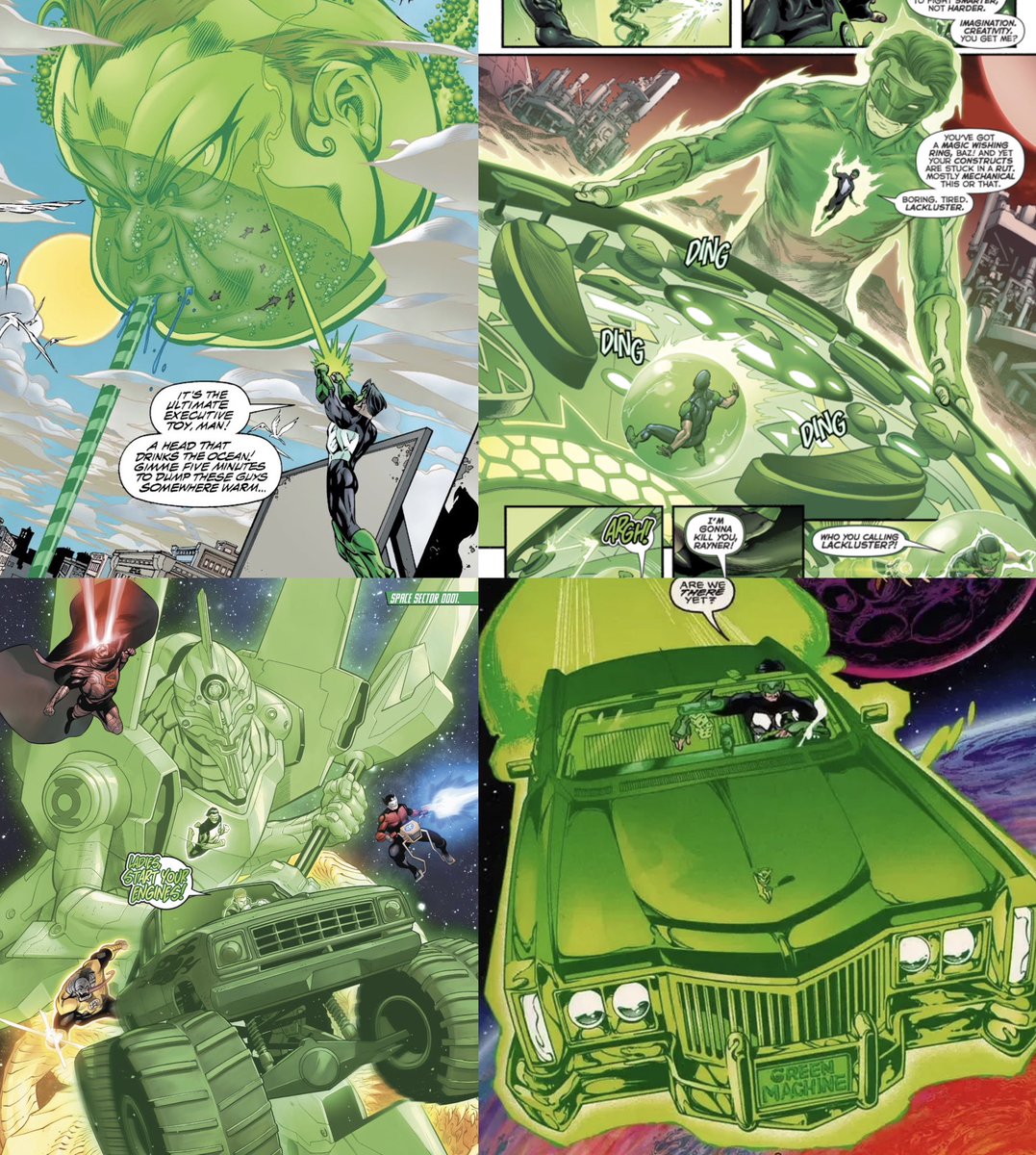 Les incroyables constructions de Kyle Reyner avec son anneau de Green Lantern.