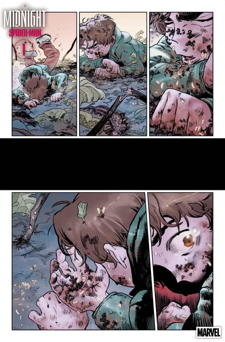 Planche 1 de Midnight Spider-Man #1.