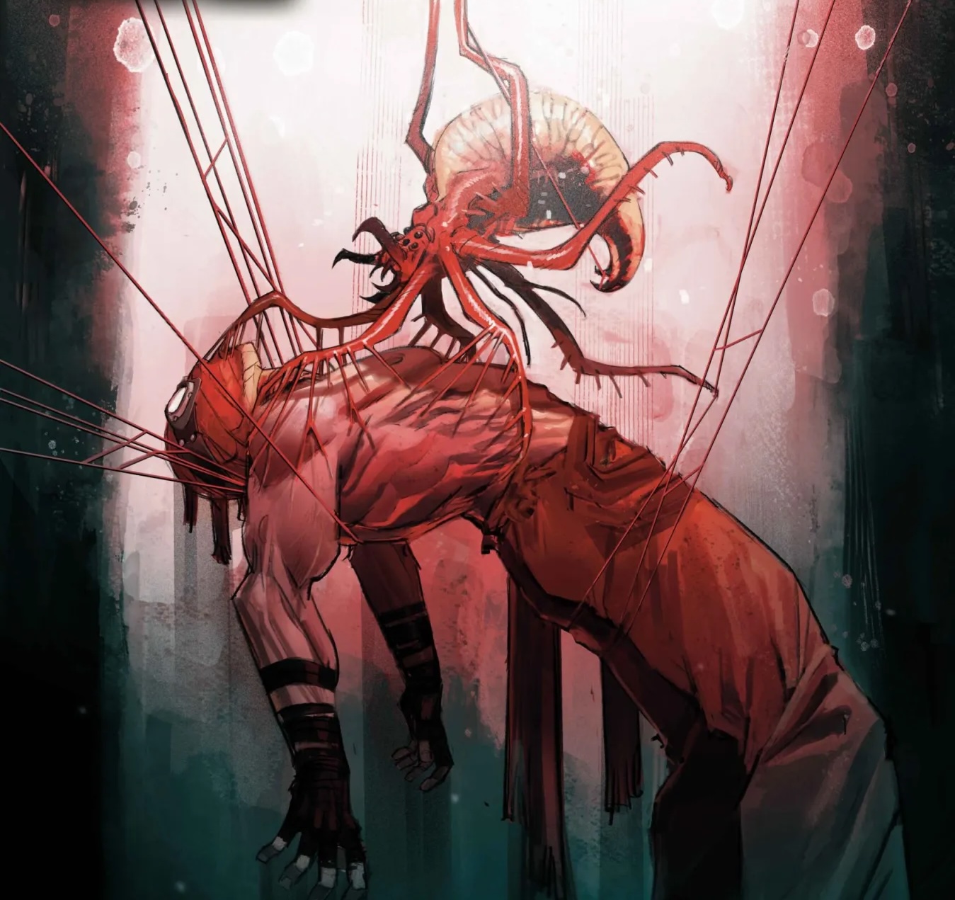 Peter Parker se fait mordre par une araignée cauchemardesque dans Midnight Spider-Man #1.