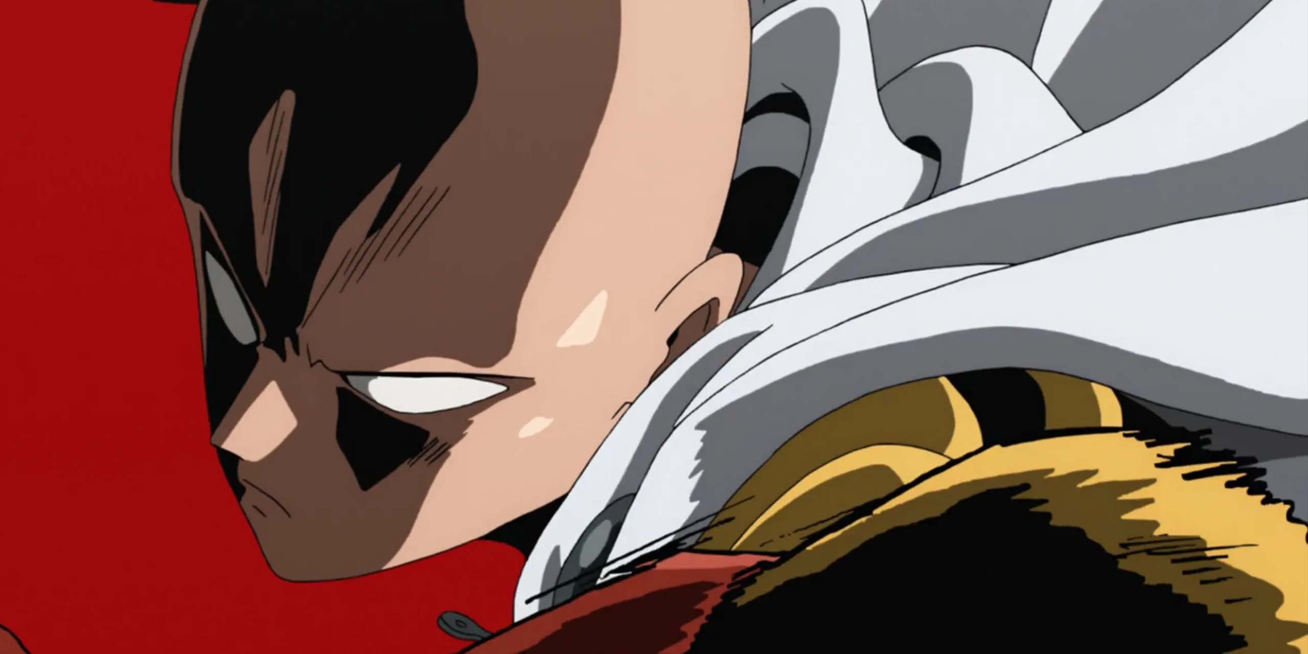 Saitama à l'attaque dans le générique d'ouverture de la saison 3 de One-Punch Man.