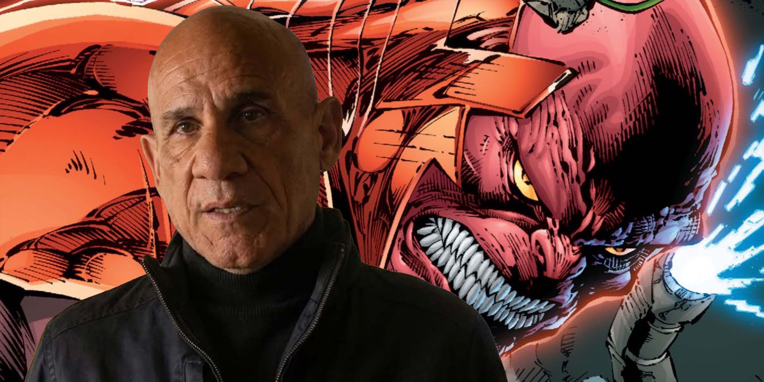 Paul Ben-Victor dans le rôle d'Antaan dans Lanterns, et Atrocitus des Red Lantern.