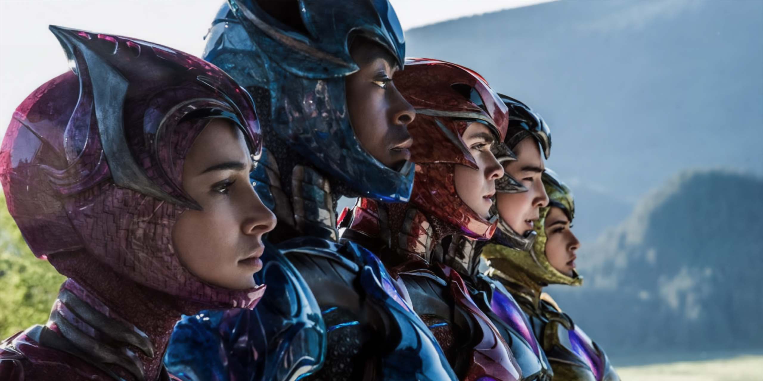 L'équipe des Power Rangers dans le film de 2017.