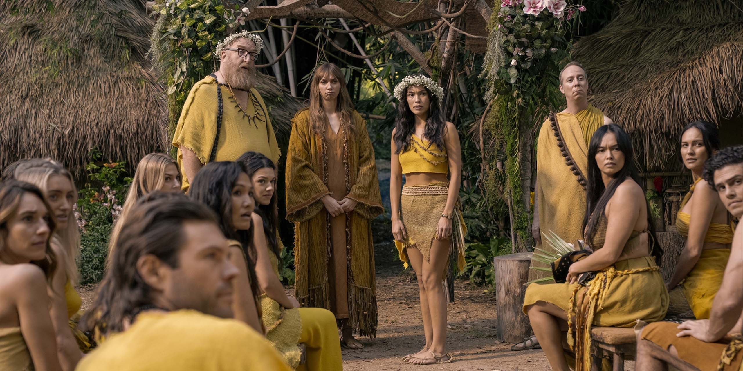Bert, Denise et Stuart s'intègre dans la tribu dans Stuart fails to save the universe.