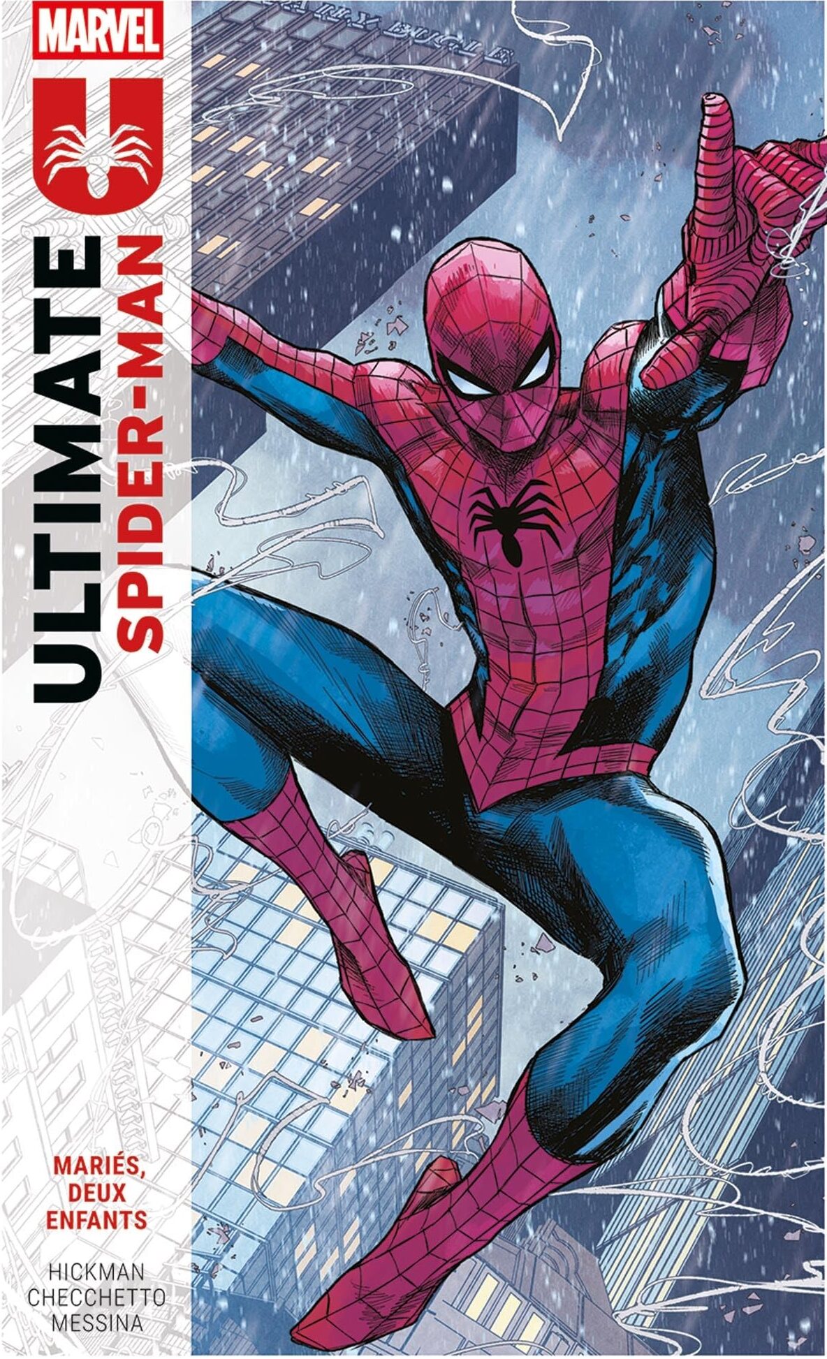 Couverture du Tome 1 de Ultimate Spider-Man chez Panini Comics.